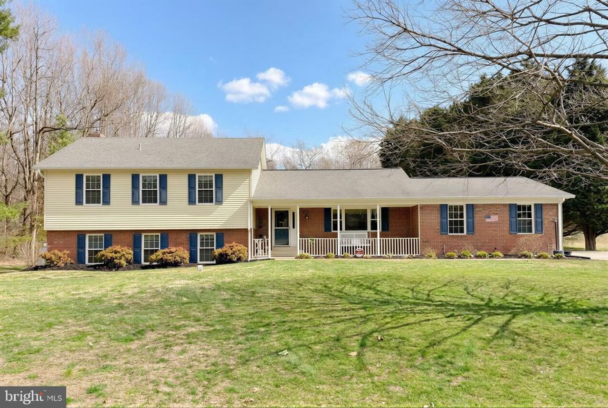 Welcome to this beautifully maintained 5 bedroom 3 full bathroom Home situated on 1.3 acres of prime sprawling flat land in the Smith's Purchase Community of Dunkirk, known for it's Blue Ribbon School District and convenient Northern Calvert County location. Pride of Ownership shining through here! A custom front walkway leads to the covered front porch, surrounded by mature trees and established landscaping that create welcoming curb appeal. Inside, the entry opens to gorgeous Brazilian Teak Hardwood floors that flow into the spacious Dining Room featuring custom built in cabinetry....perfect for entertaining and everyday living. The spacious updated kitchen features abundant counter space, beautiful cabinetry with under cabinet lighting and a large walk-in pantry. Just off the Kitchen is a perfectly appointed  sitting area with a built- in entertainment center, leading to the heated and insulated Sunroom with skylights and ceiling fan. From here, step on to the Trex Deck overlooking the private backyard. The Upper level features 4 Bedrooms and a full hall bath, including a spacious primary suite with a walk-in closet and updated en-suite bathroom. Lower level includes your 5th bedroom, a family room with fireplace along with an extra room that can be used as a study, home office  or guest space.  A full bathroom and large laundry room with sliding door giving access to the backyard completes the lower level. Outdoor highlights include landscaped gardens, a gazebo with the ability for electricity, stamped concrete patio electric patio awning and a fire pit- perfect for relaxing and entertaining. The oversized two car garage offers ample built in  shelving and workshop space while the detached custom storage shed with electricity provides additional space for tools and equipment. The architectural roof, replaced windows and slider gives any buyer piece of mind. Conveniently located near shopping, restaurants, the Patuxent River and Chesapeake Bay with commuting access to Washington D.C., Northern Virginia, Annapolis, Baltimore, and NAS Patuxent River. Seller has found home of choice and may need a post settlement occupancy. Buyers to independently confirm all listing information.