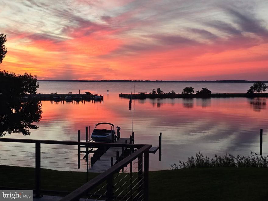 You are going to Love the Amazing Sunsets and Broad Water Views from this waterfront home located on the protected Marina in Prospect Bay. Fabulous floor plan.  Kitchen connected to large family room with floor to ceiling stone fire place.  Spacious separate dining room.  Exercise room could be the flexible space you seek.  A 2nd family room with electric fire place opens to the waterside wrap around deck. The Primary bedroom is filled with water views and has a full bath with soaking tub,  walk in shower, dual sinks plus a walk in closet.   The 4th bedroom provides more flexible space and has gorgeous water views too.  The second level deck is the perfect place to gather and watch the world go by.  Irrigation system, Oversized garage, Large parking pad, shed and of course Pier with a new lift! Perfect!  Residents of Prospect Bay enjoy many amenities including: Golf Course, Restaurant, Club House, Swimming Pool, Boat Ramp, Tennis Cts, Pickle Ball and more.