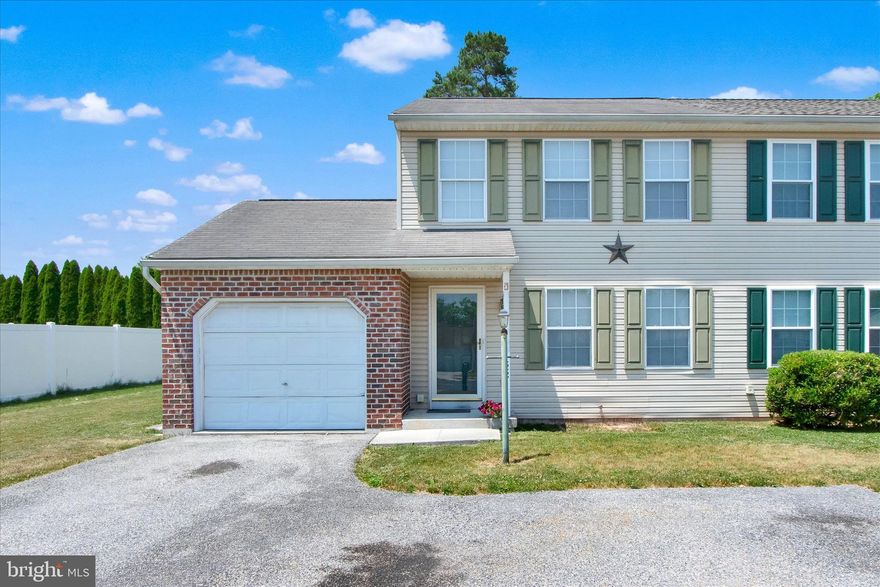 Ready for it's new owners!  This 3 bedroom, 1 1/2 bath semi detached home in Dover Schools is ready for you to move in and make it your own.  Quiet back deck backs up to trees, great place to chill out with friends and family on a summer evening.  One car garage and private driveway is an added bonus.  Close to amenities and Rte 30.  Schedule your showing today!