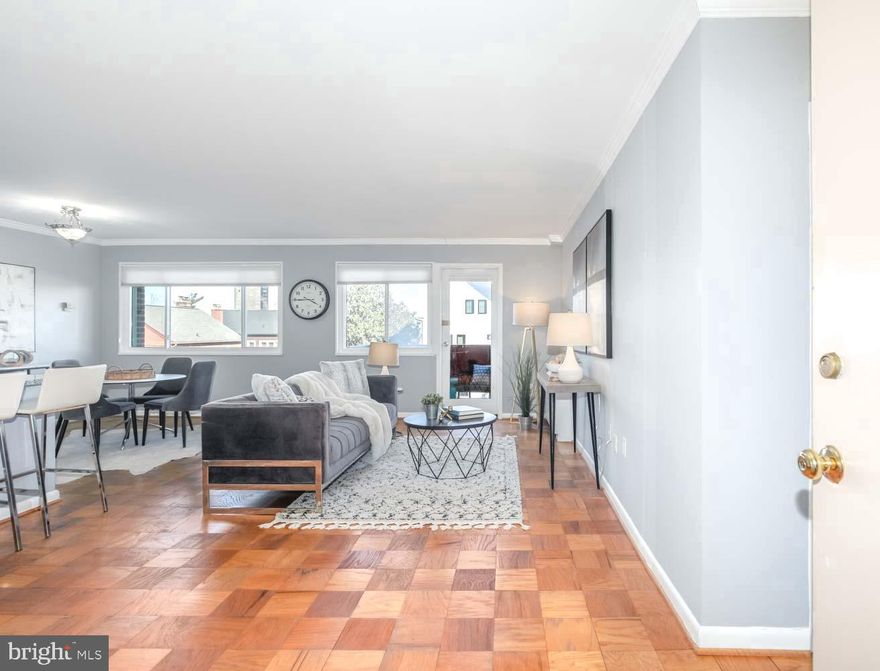 VA/FHA APPROVED.  UTILITIES, Fitness Center, & Pool INCLUDED in condo fee!

 $35K worth of remodels and updates, along with on-site parking and convenient dining and retail, epitomize hassle-free living with this spacious one-bedroom condo. The oversized windows bathe the living area and bedroom with natural light, creating a warm and inviting atmosphere. Step outside onto your private balcony—an idyllic spot for al fresco dining or savoring your morning coffee.

The fully remodeled kitchen offers sleek stainless steel appliances, generous storage, and a thoughtfully designed layout that encourages entertaining. Unwind in the beautifully updated bathroom, and retreat to a bedroom large enough for a king-size bed and more: your personal oasis after a long day. With multiple closets throughout the bedroom and unit, you'll find that storage is never an issue.

Upgrades include a complete kitchen and bathroom remodel, windows, custom window treatments, fresh paint throughout the bedroom, bathroom, kitchen, and dining area, and new bedroom convector. You'll be the envy of your neighbors!

VA & FHA APPROVED. Ask about preferred lender's 0% down payment option!

Condo fee covers a LOT: gas, water, electricity, heat, A/C, pool, fitness center, parking, trash removal, building maintenance, on-site management, master insurance, exterior maintenance/landscaping, and reserve funds. 

Situated conveniently on Columbia Pike along with retail, restaurants, and new development projects that promise to bring new appeal to the neighborhood, this building offers effortless access to I-395/D.C., Shirlington Clarendon, and other Arlington hotspots, Giant, and Harris Teeter groceries.