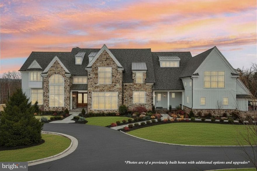 Welcome to 1345 Carolannes Way, West Chester, PA an opportunity to build a custom estate in Sussex, a private gated community crafted by Hellings Builders, a premier homebuilding company with more than 35 years of experience. Set among the rolling hills of the Brandywine Valley, Sussex offers a rare combination of space, privacy, and architectural distinction in one of the region’s most desirable settings.

Homes within Sussex are thoughtfully positioned on expansive homesites, creating a neighborhood where residents enjoy open land, sweeping views, and spectacular sunsets while maintaining a sense of community. The location offers the best of Brandywine Valley living, just minutes from downtown West Chester, Chadds Ford, and Longwood Gardens.

Each residence in Sussex is completely custom and thoughtfully designed in collaboration with renowned architect Mark Stanish, allowing buyers to create a home tailored to their lifestyle. Design possibilities include features such as covered porches, detached garages, multi-generational living suites, pool houses, and expansive outdoor living spaces.

Buyers may select from a limited number of estate homesites within the community ranging from approximately 2.1 acres to 3.7 acres, offering room for privacy, outdoor living, and long term flexibility. Estate properties with acreage, views, and space to grow within established West Chester locations are increasingly limited, making Sussex a rare opportunity to create a lasting legacy property.

Residents enjoy convenient access to Wilmington, King of Prussia, and the Main Line, along with proximity to scenic countryside roads, preserved open space, equestrian properties, dining, shopping, and cultural attractions throughout the Brandywine Valley.

Located within the West Chester Area School District and near many of the region’s well-regarded private and parochial schools, Sussex at West Chester offers an exceptional setting for those seeking privacy, craftsmanship, and the opportunity to design a truly one of a kind estate home.

Photos are of a previously built Hellings home with premiums and upgraded selections. Multiple homesites available with builder tie-in.