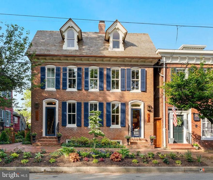 This exquisitely renovated 1800s home showcases the timeless elegance of its original architecture. Every detail has been restored to its former glory. No expense has been spared in selecting the finest finishes and materials for this renovation and it extends beyond the interior, with the creation of an outdoor oasis. This meticulously landscaped gardens and charming patio provide a private retreat right in the heart of Historic Downtown Chestertown.

Chestertown is conveniently located on Maryland's Eastern Shore, less 80 miles from Washington DC and 90 miles from Philadelphia