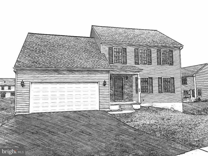 Chelsey Falls Phase II Model Home - To Be Built. Morgan 1 Pictured. Construction by C&F Inc. Preliminary house plans and Phase II plot plan under documents. 18 generous home sites available on this cul-de-sac street. BUILT TO SUIT.