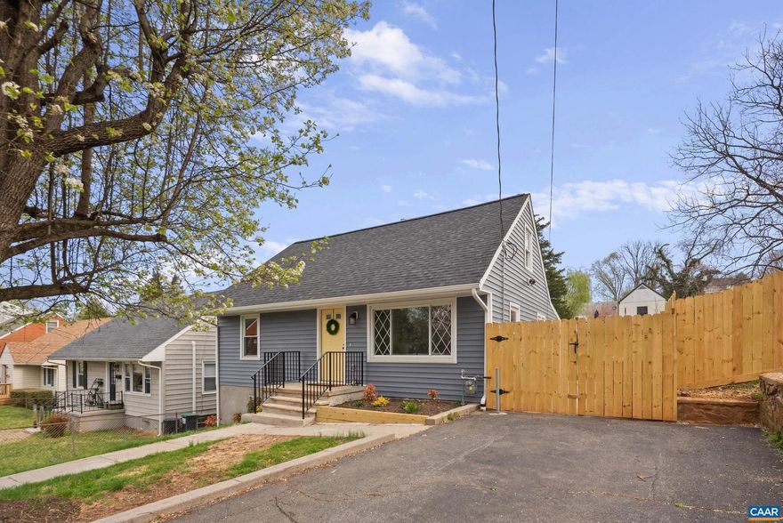 Beautifully renovated 4-bedroom, 3.5-bath Cape Cod in the heart of Belmont! Originally built in 1960 and fully updated, this home offers 2,197 finished sq ft, including a walk-out basement with a private 1-bedroom apartment, kitchenette, and full bath?ideal for guests, multigenerational living, or rental income potential (estimated  $2,500/month; buyer to verify).The main level features a spacious primary suite with en-suite bath and a convenient powder room. Upstairs includes two additional bedrooms and a brand-new full bath. The finished basement adds flexibility with its separate living space. Recent upgrades include a new roof, two-zone HVAC, and electric water heater (all 2025). Enjoy granite countertops, tile and wood flooring, walk-in closets, double vanities, and washer/dryer hookups. Situated on a .24-acre fenced lot with off-street parking, an additional dedicated space, and a detached shed (as-is). Public utilities, natural gas, and no HOA.Prime Belmont location?just minutes to Downtown Charlottesville, dining, shopping, and schools. Ask about our preferred lender incentives!