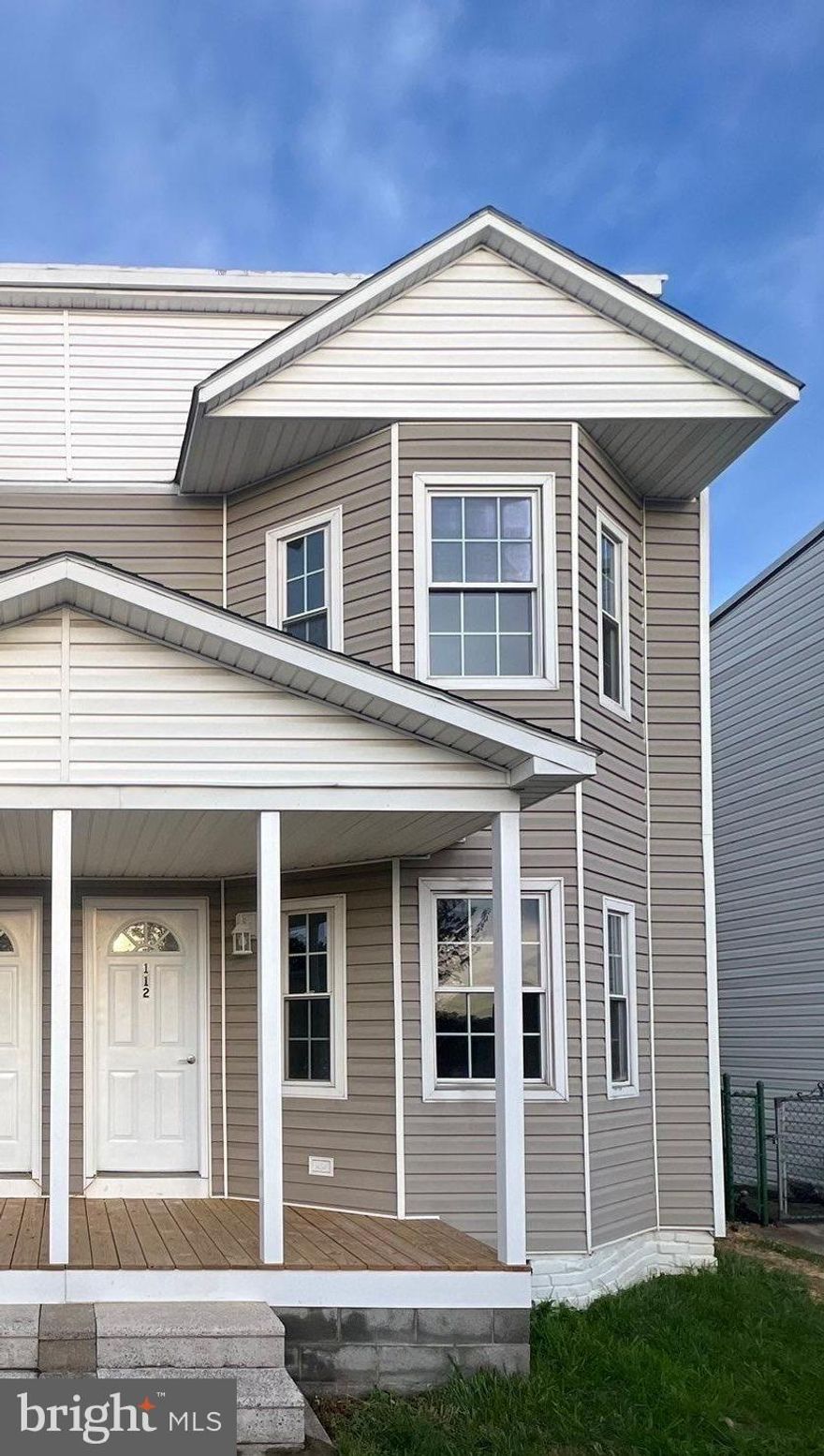 Total Makeover! This beautifully remodeled town home features a new siding, windows, floors. The kitchen and baths have been upgraded as well,  room. With 3 bedrooms and 1.5 baths, this home offers 1,164 sf ample space for comfortable living. Next door to public library Move-in ready and waiting for you to make it your own. Schedule a tour today! Only one side of duplex conveys.