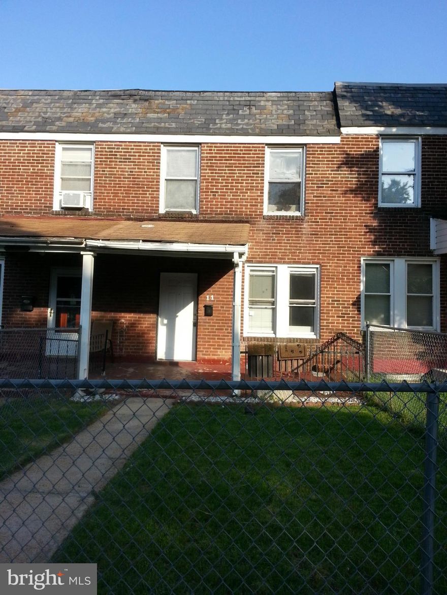 "Bank owned bargain - Baltimore's best buys!" Nice clean home at a bargain price on the west side of Baltimore. Needs some updating and TLC, but a great value for the area. Great home to bring back to its original beauty, or fully update. Special financing may be available on this home as well. Come take a look and bring your best offer!