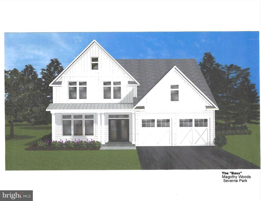 **Agents the WF lot is still in engineering and we do not have design or price. Check back in 30 days for update.** Lot 99AR - Bass model shown.  Ideally sited in the desirable water-access community of Magothy Beach are five private wooded home sites where you can find your sanctuary.  New construction home designs by a well-established high-end custom builder are now offered for the discerning buyer.  The four-to-five-bedroom Craftsman/Modern Farm-style homes feature open floor plans for stylish, effortless and functional living and entertaining.  Customize the interior features to reflect your personal lifestyle.  Lot sizes range from 0.36 to 0.81 acres, some with winter water views, and one direct waterfront lot with a custom home. A community access point is located approximately 950 feet down the street and a full service marina is located within the community. Located in the Severna Park school district with convenient access to shopping, entertainment, and cultural activities, Magothy Beach Woods presents the opportunity to live amidst the quiet serenity of nature and wonderful waterfront amenities. (Note: the list price is for a home, based on the builder's design of the Bass Model as shown, on this specific lot. The Bass Model is an additional $10,000 to the base price.)