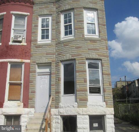 Fannie Mae Homepath property. Charming end of group attached row home in Baltimore City. This home has hardwood floors, separate dining room, 3 bedrooms 1 bath. Rear yard, perfect for Summer time!