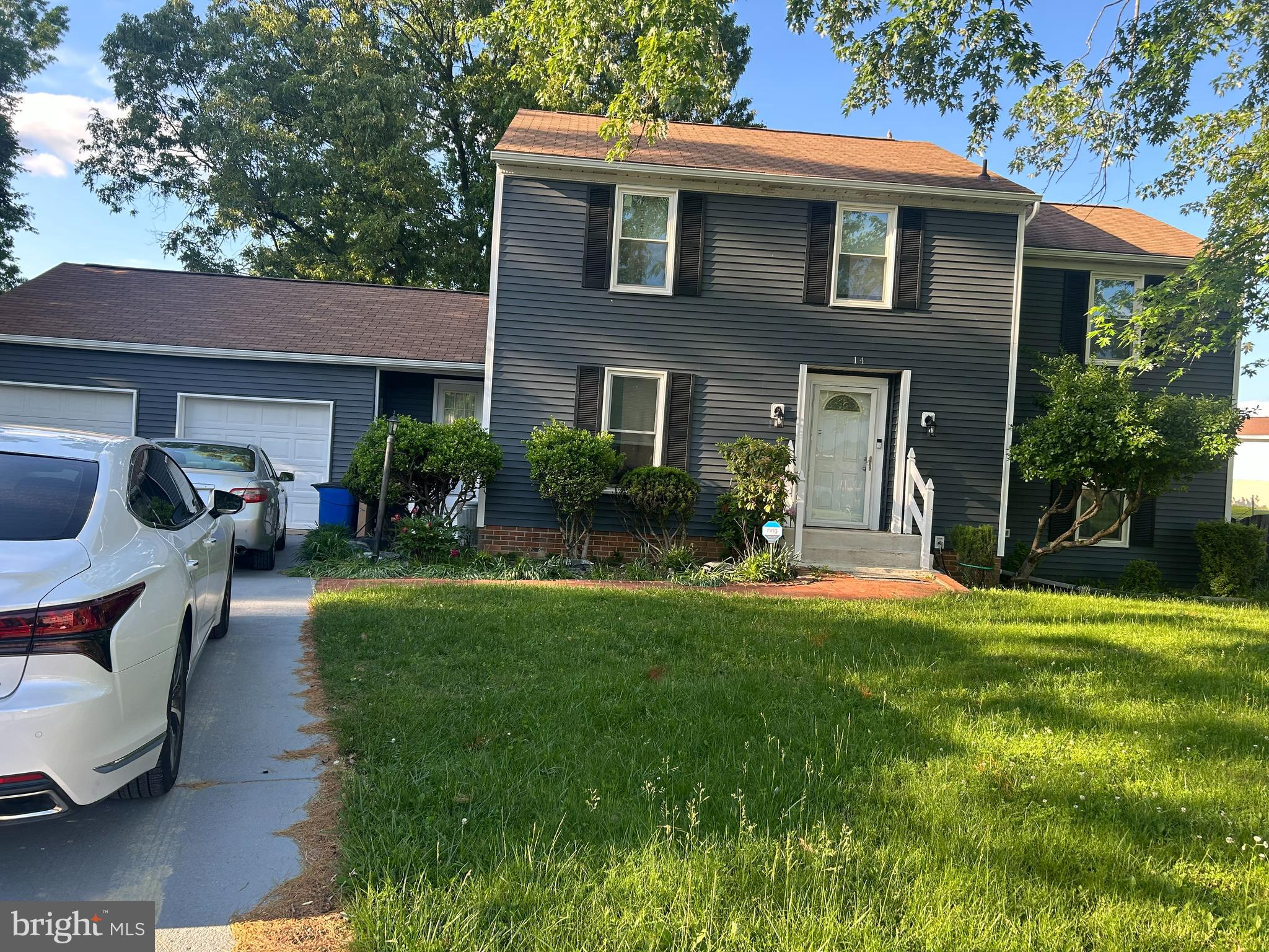 Welcome home to this very well-maintained, updated colonial on a quiet cul-de-sac. Huge kitchen breakfast area with cherry cabinets and cooking island updated in 2025. Sunken living room, family room with fireplace, bump out window in breakfast area, some wood floors, unique floor plan, a lot of house for the money, very nice fenced back yard, Washer/dryer laundry in the basement. New Siding, gutters/downspouts, shutters, and roof in 2025. Powder room and Deck modified in 2025. The basement was renovated in 2025. No lock box on property. No sign on property. Property sold As Is. Showings must be requested 1 hour prior to showing. Seller works from home. Seller home sale contingency. Home warranty-1 year ($680).