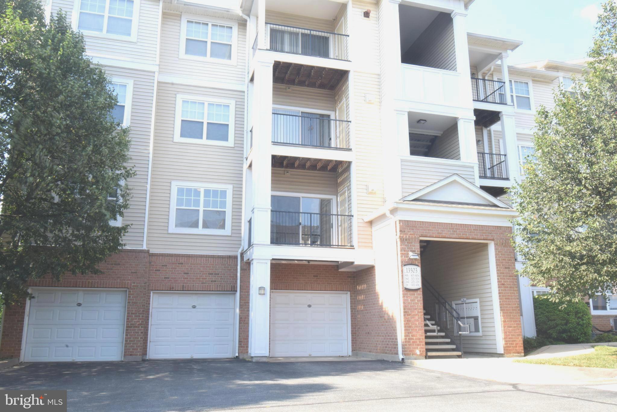 Beautiful 2 Bedroom unit with garage**Rare model with private stairway to garage.** Brand new carpet and fresh paint**Brand new $11,000 high efficiency HVAC unit -- just installed** Large balcony** Community pool and gym**Convenient to shopping, restaurants, activities, and I-270
