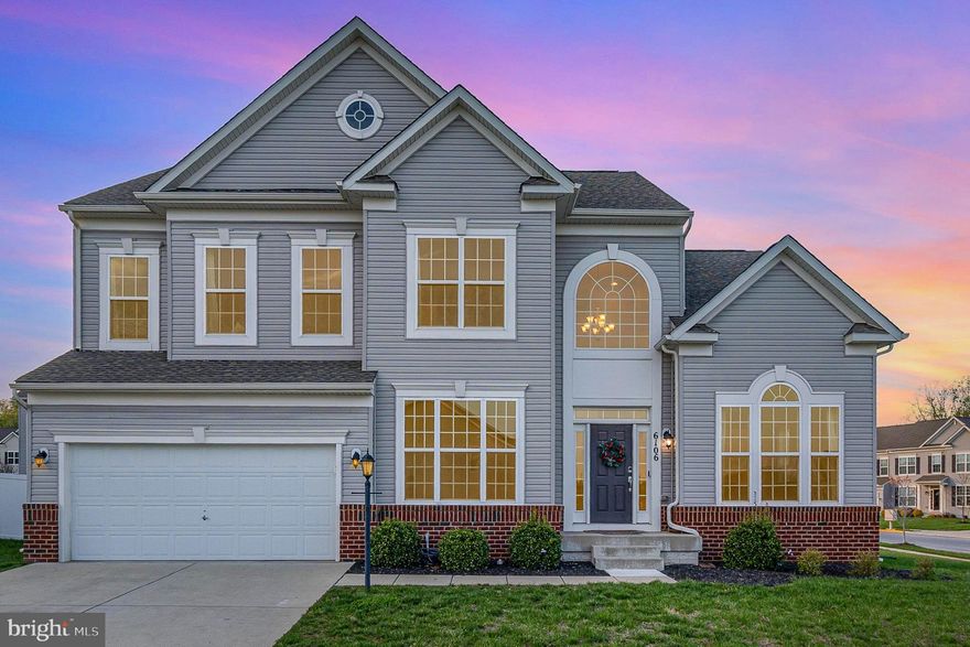 Discover this impressive single-family detached home, built in 2019 and located in the desirable Vineyards of Clinton, Maryland! Offering a generous layout with five bedrooms, four full bathrooms, and one half bath, this residence provides ample space for comfortable living.

Inside, a welcoming two-story foyer with hardwood floors and crown molding sets the tone for the main level. The well-equipped kitchen features a cooktop, double oven, and abundant natural light.

The home encompasses 4,467 square feet across three levels, including a spacious finished basement with a kitchenette and a convenient walkout exit. The layout is enhanced by a unique stairwell with two entrances, promoting easy flow throughout the home.

The primary suite is notably large and includes a separate sitting area, creating a private retreat. Situated in Clinton, this property offers convenient access for commuting to Washington, D.C.

Explore the opportunity to own this substantial and relatively new home in a sought-after neighborhood!