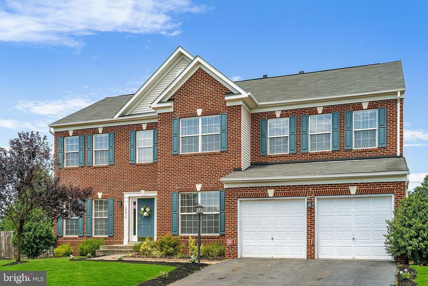 Beautifully appointed, classic Colonial home located on quiet cul de sac.  Bright, open floor plan with high ceilings on main level. Foyer leads into elegant living room and dining room, with crown molding and chair rail.  Open Gourmet kitchen has stainless steel appliances, center island with gas cooktop, granite counter tops, & upgraded premium cabinets.  Breakfast area opens out to deck, and fenced back yard. Kitchen leads into family room with gas fireplace.  Main floor office is great for telecommuting, or home schooling.  There are four bedrooms upstairs, & upper level laundry for convenience.  Master suite with sitting room has tray ceilings, double sided fireplace, 2 walk in closets, and luxury, spa - like bath.  Great entertaining space in basement, with pool table and fuss ball table to convey.  HVAC replaced in 2020, & water softener in 2018.  Dish washer and clothes washer replaced in 2019.  Excellent location, close to commuting routes, schools, shopping and local amenities.