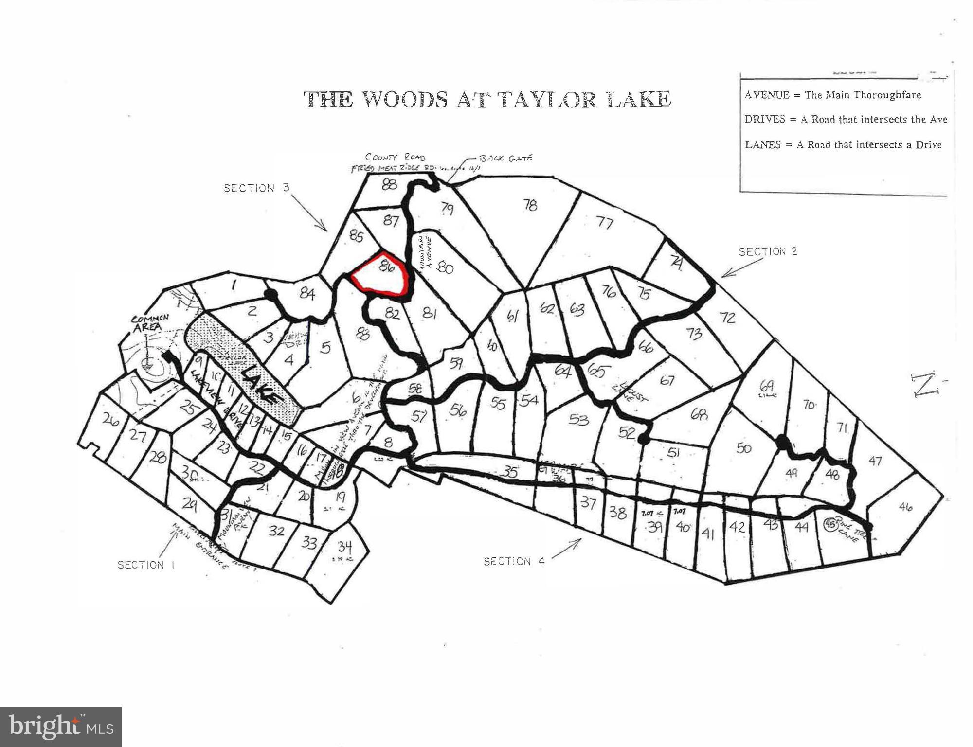 WOODS AT TAYLOR LAKE - Land