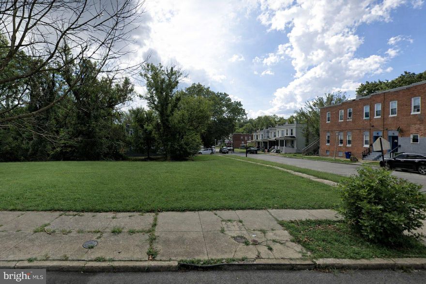 ONLINE AUCTION: This auction takes place on the Ashland Auction Group website bidding platform. Bidding begins 4/29/2026 @ 10:00 AM. Bidding ends 5/1/2026 @ 11:50 AM. The list price is the suggested opening bid. Deposit: $5,000.

This corner lot of land is located in the Park Circle neighborhood of Baltimore City. The property is in close proximity to the Druid Hill Park, Rawlings Conservatory, and Mondawmin Mall. The area provides easy access to the nearest major traffic arteries, Reisterstown Rd and Park Heights Avenue, connecting to other parts of Baltimore.