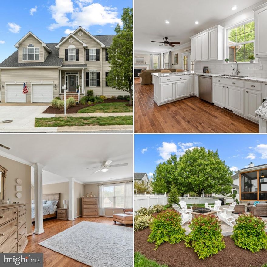 Welcome to a meticulously maintained, move-in ready 4-bedroom home in the highly sought-after Greenwood neighborhood. This beautiful house offers a blend of style and functionality, set in a location that combines small-town charm with convenient access to major commuter routes  to Annapolis, Easton, Baltimore & Washington DC.  The area boasts abundant recreational activities including the Cross Island Bike Trail for biking enthusiasts, and the Chesapeake Bay Environmental Center, where you can enjoy paddle boarding, kayaking, and exploring nature. For golf lovers, the nearby Queenstown Harbor Golf Course features two 18-hole courses. The location is also perfect for day trips to nearby beaches, Tilghman Island, Oxford, and St. Michaels. Local shopping options include the Outlets at Queenstown, a Super Target, and various boutique stores. There are many options for eating out with a variety of local restaurants and dock bars, where you can unwind, have an ice cream, watch the sunset & enjoy the low key vibe!  Inside, the home features beautiful Hardwood Hickory floors, a wood-burning fireplace , the spacious primary bedroom offers a private sitting area, an updated bathroom, and an expansive walk-in closet. Outdoor living is enhanced with extensive hardscaping, a screened-in porch, and a fire pit for entertaining. The 2-car garage provides ample storage space, and the driveway accommodates parking for three vehicles. A fenced rear yard ensures the safety of your pets.  Recent updates include a new roof in 2023, as well as patio, porch, and deck improvements in the same year. The hardscaping was also updated in 2023, along with a new front door and renovated bathrooms. In 2024, new kitchen countertops and backsplash were installed, adding to the home's modern amenities.  The community offers designated storage lots for RVs, boats, and trailers, as well as a tot-lot, pavilion, and gazebo for community gatherings.  Don’t miss the chance to own this luxurious, move-in ready home in the Greenwood neighborhood. This beautiful property offers the perfect mix of small-town living, convenient commuter access, and a wealth of recreational activities, ready to welcome you home!