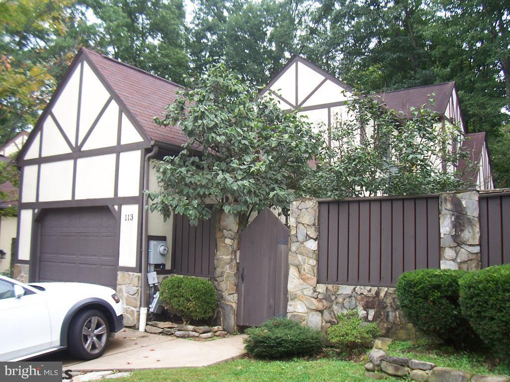 Unique English Tudor style home in Westminster Court. A hidden gem of State College with low maintenance benefits without paying a condo fee! Wonderful privacy with fenced in yard and patio. Inside you will find large living room with gas fireplace and separate area perfect for your office. Nice kitchen open to the dining area and laundry/mudroom. Upstairs you will find the master bedroom with walk in closet and second bedroom with access to attic storage space. Natural gas heat with central air. One car garage. A few miles from campus, Target, Wegmans, Trader Joe's, and more!