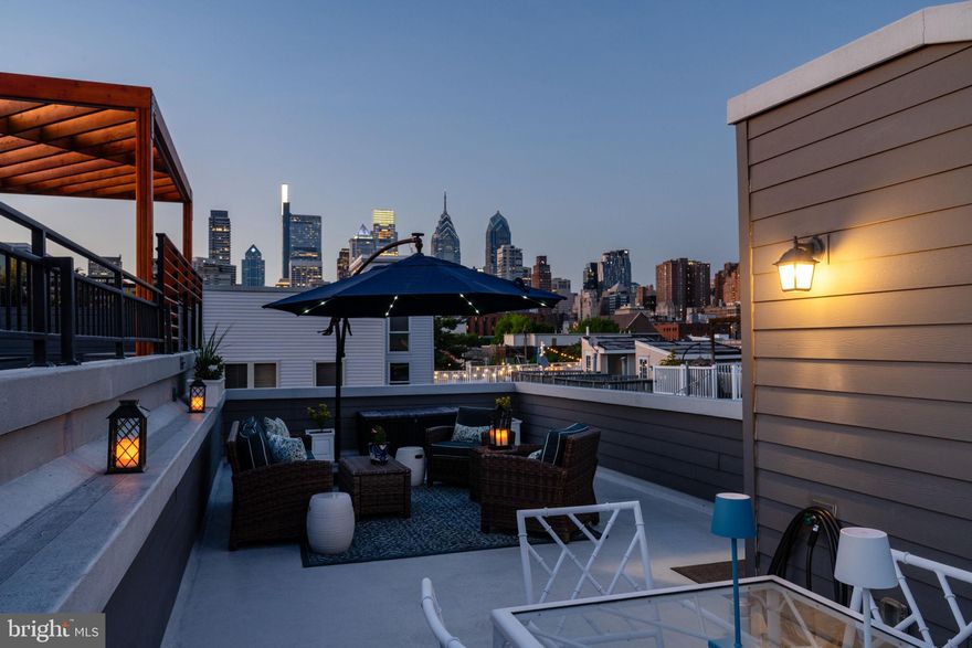 Welcome to beautiful 1903 Catharine Street!  This lovely and cheery home was newly constructed from the ground up in 2018 and is nothing short of inviting, charming, and move-in ready!  It is located on a quiet street of Graduate Hospital within the coveted Marian Anderson Neighborhood Academy catchment. Boasting almost 3000 SQ FT including a finished basement this sizeable home is not to be missed. The first floor is an open flow with a gracious living area, a gourmet cooks kitchen with an island, and a dining area.  Off the first floor is a sizeable patio with a shed and access to an easement for the trash.  Step up to the second floor where there are two generous bedrooms (one with a walk-in closet!) two full bathrooms, and a laundry room.  The third floor is a grand master suite with a large walk-in closet and bathroom with a glass-enclosed stall shower.  This floor also has a private balcony and a kitchenette with a full-sized fridge, sink, and wine fridge which is perfect when you are entertaining on the 700 SF roof deck.  The basement is finished and has two large rooms, a full bathroom, and storage closets.  Additional home features include recessed lighting throughout, HW floors, dual zone HVAC, central vac, and tax abatement through October 2028. FOUR+ YEARS REMAINING ON THE TAX ABATEMENT.  Seller willing to pay one year of pre paid parking at the garage at 18th and South with acceptable agreement of sale.  This home is within close proximity to South Street, University City, Julian Abele Park where the neighborhood gathers for community events, and only steps from a toddler park. There are multiple restaurants and cafés nearby and it’s only a short walk to Rittenhouse Square and other Center City landmarks.