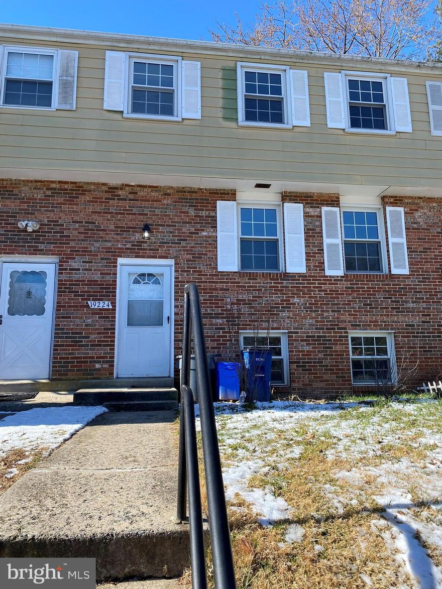 4 BR, 3 LEVEL Townhome.  Upper level has 3 large bedrooms, full bath with tub, large storage closets in hall. Lower level, 1 bedroom with windows facing front of house, Den with closet, Full bath with shower, laundry area and additional refrigerator. Main level, large, updated kitchen with large dining area, lots of cabinet space, newer appliances, and windows allowing for lots of light.  Living room with sliding glass doors leading out to fenced in back yard with large storage shed. Updated half bath. Hardwood floor on main and upper level.  2 assigned parking spots in front of house.  Biking distance from Ridge Road Recreational Par, South Germantown Recreational Park, Easy access to 270 and ICC.  Close to Montgomery College Germantown Campus, multiple shopping centers including Wegman's.