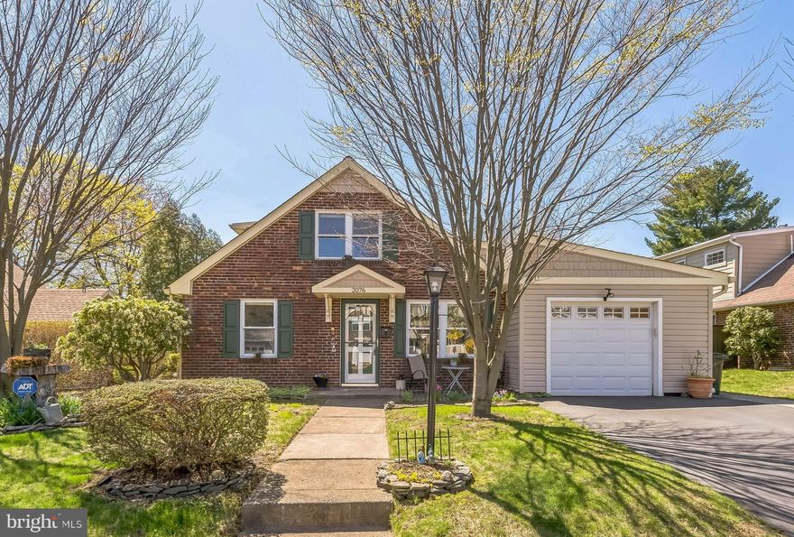 Welcome Home! This meticulously maintained gem has been lovingly owned by the same family for almost 60 years and was completely renovated in 2011—making it truly move-in ready. With charming curb appeal thanks to its partial brick front, maintenance-free clapboard, and vinyl siding, this home invites you in from the moment you arrive. Step inside to find a welcoming living room with a ceiling fan, perfect for relaxing at the end of the day. The spacious, sun-drenched kitchen is a true standout, featuring an abundance of cabinet and counter space, tile flooring and backsplash, a breakfast bar with pendant lighting, skylight, and a triple window above the sink offering a peaceful view. Enjoy the convenience of two doors—one leading to the side patio and another to the attached garage—as well as a built-in desk area ideal for working from home. The main floor also features two generously sized bedrooms, a full bath with a curbless shower, and excellent closet space, providing a flexible layout for those seeking first-floor living. The show-stopping family room addition is filled with natural light, featuring a gas fireplace and direct access to the patio—this room is sure to become your favorite gathering space. A laundry/utility room completes the main level. Upstairs, a beautiful wood staircase leads to a spacious third bedroom, a full bathroom, and an additional room that’s perfect as an office or den. Step outside to a fully fenced, level yard—ideal for entertaining, gardening, or playtime. The patio with retractable awning makes for the perfect spot to dine al fresco or simply enjoy a quiet evening outdoors. Location, location, location! Just a short walk to Keswick Village’s charming shops and restaurants, train station, parks, schools, and more. All this, plus the award-winning Copper Beech Elementary School—this is one you don’t want to miss!