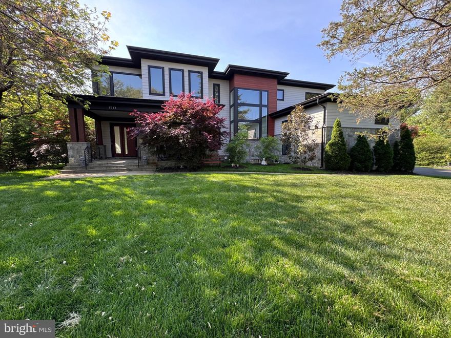 Absolutely stunning home was built by award winning TriCrest Custom Homes sits in the tranquil Brookhaven subdivision on a .49-acre lot with 5BR/6.5BA and 3 over-sized cathedral ceiling garages.  A modern masterpiece, it boasts a contemporary open floor plan, 11 ft ceilings on the main level, 10 ft ceilings on the second level, 9 ft ceilings on the lower level, insulated custom Marvin windows/doors, 72" linear fireplace, grand central staircase, and is bright and spacious throughout.  Each bedroom is generously sized with beautifully appointed full baths, expansive walk-in closets, and energy efficient airflow for a comfortable night rest.  An executive office with a full bathroom on the main level offers a flexible work/life balance.  The fully finished lower level is an elaborate getaway for entertainment and relaxation, complete with wet bar, gym, media area, and guest bedroom for hosting and relaxing.  An extensive covered front porch welcomes you to the perfect harmony between styling, premium upgrades, and prime location, conveniently located within minutes of the Mclean Metro Station, Tysons Corner Center, Capital One Center, and is within walking distance to downtown Mclean, Pimmit Run Trail, and Mclean Central Park. School pyramid: Mclean High School, Longfellow Middle School, Chesterbrook Elementary School.