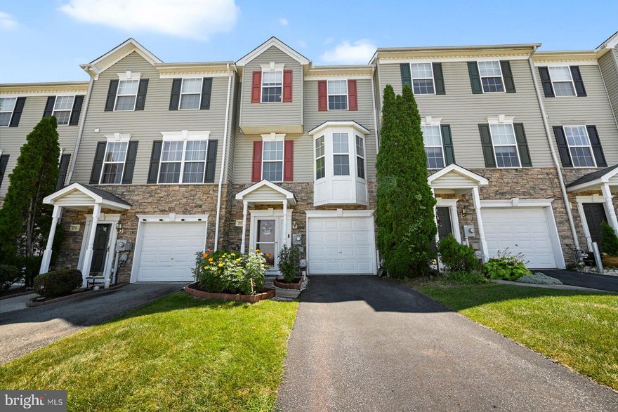 Welcome home to this beautifully maintained luxury-style townhome in the Peacefields neighborhood of Central York SD, built in 2005 and designed for both elegance and everyday living. Featuring 3 spacious bedrooms, 2.5 baths, a 1-car garage with opener, and a well furnished two room home office space on the first floor, this residence offers the perfect blend of function and sophistication.

The primary suite is a true retreat with soaring vaulted ceilings, a generous walk-in closet, and a spa-like bath complete with a soaking tub and separate stall shower.

Thoughtful updates and features include gas forced hot air heat, central A/C, and a rare 3-story 10×10-foot bump-out—adding extra room for a spacious en-suite, lower-level office, and a cozy den/dining area. The den’s built-in gas log fireplace creates a warm, inviting atmosphere, while the sliding glass doors lead to a large deck with steps down to the yard—ideal for summer gatherings and outdoor entertaining.

Perfectly positioned across from the overflow parking lot, you’ll love the extra convenience when guests come to visit. This lovingly cared-for home is truly move-in ready—just waiting for you to make it your own!