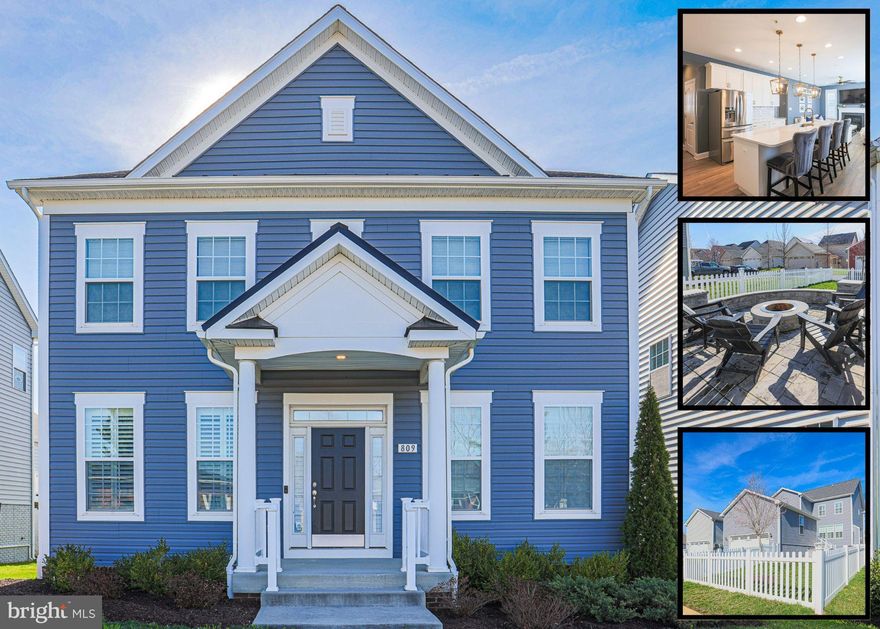 BETTER THAN NEW IN BRUNSWICK CROSSING – NO WAIT, NO EXTRA COSTS 
Why wait months for new construction when this stunning, move-in ready home is available right now? Located in the highly sought-after Brunswick Crossing community, 809 Jefferson Pike offers the perfect combination of space, upgrades, and convenience — without the hidden costs of building new.

Ideally located for commuters, you’re just minutes to the MARC train, major routes to Washington, DC, and in close proximity to Fort Detrick—making this an excellent option for military buyers and those with PCS relocation needs.

The main level features an open, versatile layout with a formal dining room connected to the kitchen via a butler’s pantry, a private office, additional sitting room, and a spacious living area that flows seamlessly into the gourmet kitchen and breakfast space. The kitchen includes a large center island, ample cabinetry, and direct access to the outdoor custom patio—perfect for everyday living and entertaining.

A functional mudroom with updated built-ins connects to the oversized rear-entry two-car garage, and a powder room completes the main level.

Upstairs you’ll find four spacious bedrooms, including a luxurious primary suite with an enormous walk-in closet and a spa-like bathroom featuring a soaking tub and separate walk-in shower. A full hall bathroom and upper-level laundry add to the home's practical design as well as upgraded LVP flooring throughout the upper level.

The partially finished basement offers a large recreation area, full bathroom, and significant unfinished space ready for future expansion. With an egress window already in place, the lower level offers excellent potential for an additional bedroom, media room, or guest suite.

Step outside to enjoy a custom outdoor living space featuring a spacious hardscape patio and built-in wood-burning fire pit, all enclosed with beautiful white vinyl fencing—perfect for entertaining, relaxing evenings, pets, or family gatherings. The patio is conveniently accessed from the kitchen’s morning room area.

Brunswick Crossing offers resort-style amenities including a pool, fitness center, courts, trails, dog park, playgrounds, and more.

This home offers the perfect combination of space, lifestyle, and commuter convenience.