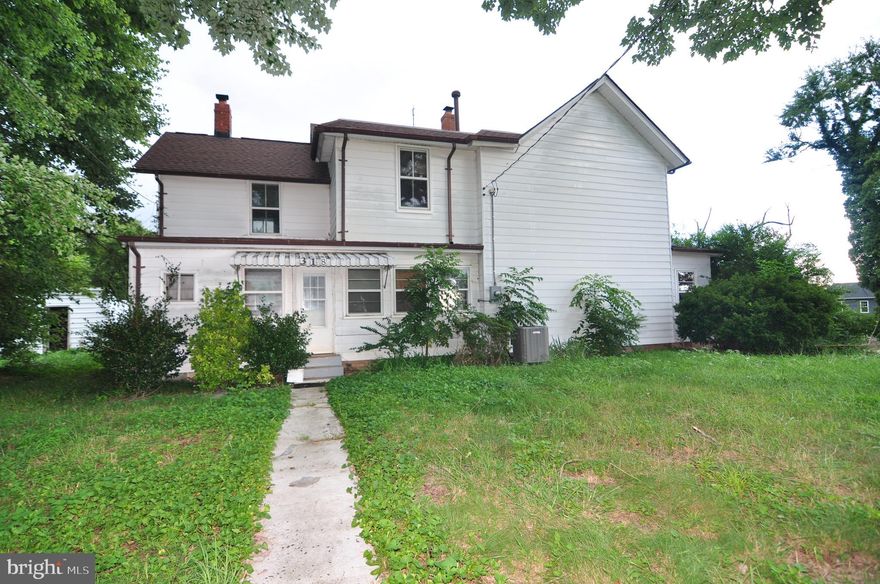 AN OFFER HAS BEEN ACCEPTED.  AWAITING THIRD PARTY APPROVAL FOR RATIFICATION.  TOTAL 2.75 ACRES w/DIVISION POTENTIAL.  1934 Farm House on 0.64 ac. PLUS 2.11 ac. vacant lot.  TM#s 41B 1 6, 41B 1 3.   Perfect in-town location is an excellent opportunity for investors.  Rent the house or restore it.  Original wood floors and molding; fireplace  with wood stove insert in original dining room; chimney and roof replaced approx. 2015.  Home has well and septic; condition is unknown.  Public hookups are available.  Zoning code allows 10,000 sf lots (estimate 6-10 lots) subject to town approval.  In town and close to schools, shopping, dining.  Information is deemed reliable, but purchaser should verify all information.  PLEASE NOTE THAT THIRD PARTY APPROVAL IS REQUIRED ON ALL CONTRACTS.