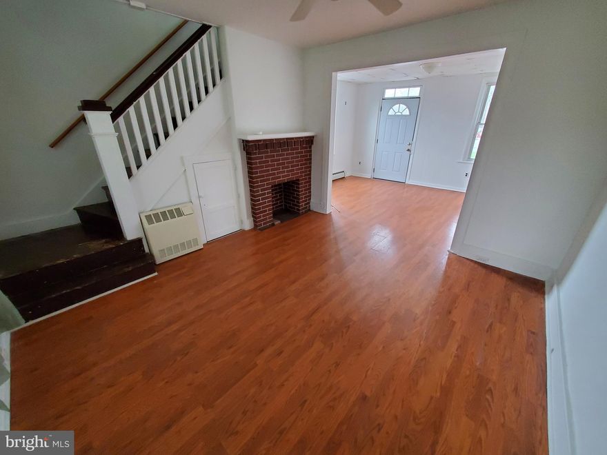Charming 2 bedroom home with yard and one car garage and storage shed right next to the Hamburg Park/Pool! Wood flooring throughout, formal dining room, spacious bathroom with washer/dryer hookups. $1,000/month, tenant pays all utilities. $1,100 security deposit, $55 application fee.