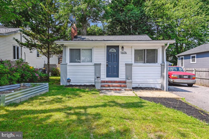 **PLEASE CLICK ON VIDEO ICON FOR INTERACTIVE FLOOR PLAN**

Welcome to 1606 Oldtown Road!**Cute Bungalow Waiting for New Owners**Updated Kitchen, Flooring and Paint**Darling Dining Area w/Built In Banket**Full Bath w/Full Size Laundry Area**Fenced Back Yard**Close to Beaches, Shopping and Restaurants**Close Driving Time to Major Routes to Washington, Baltimore and Minutes to Annapolis!**