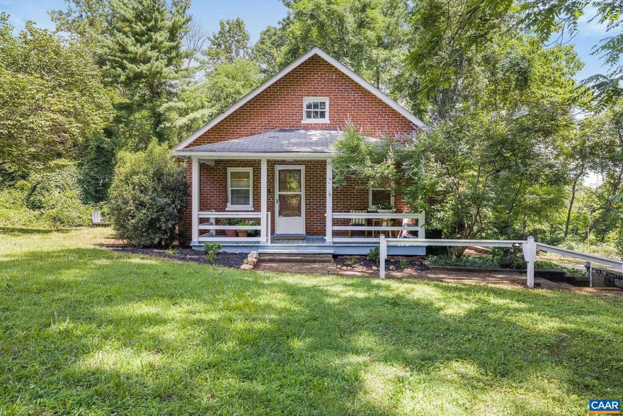 Rare opportunity in the heart of Ivy! This offering includes two adjoining parcels totaling 8.25 acres just minutes from UVA, Farmington, and Boar?s Head. Tucked away on 3.19 private acres, a charming 1940s brick bungalow features original hardwood floors, moldings, and mature landscaping - an ideal guest cottage, income-producing rental, or an interim residence while you build your new home. The adjacent 5.06-acre buildable lot is fairly level and partially fenced - perfectly suited for a custom home with pastoral views, a great yard with a future pool or sport court. With an unbeatable close-in Ivy location within Murray/Western Alb schools, this property combines immediate livability with long-term investment potential.,Wood Cabinets,Fireplace in Living Room