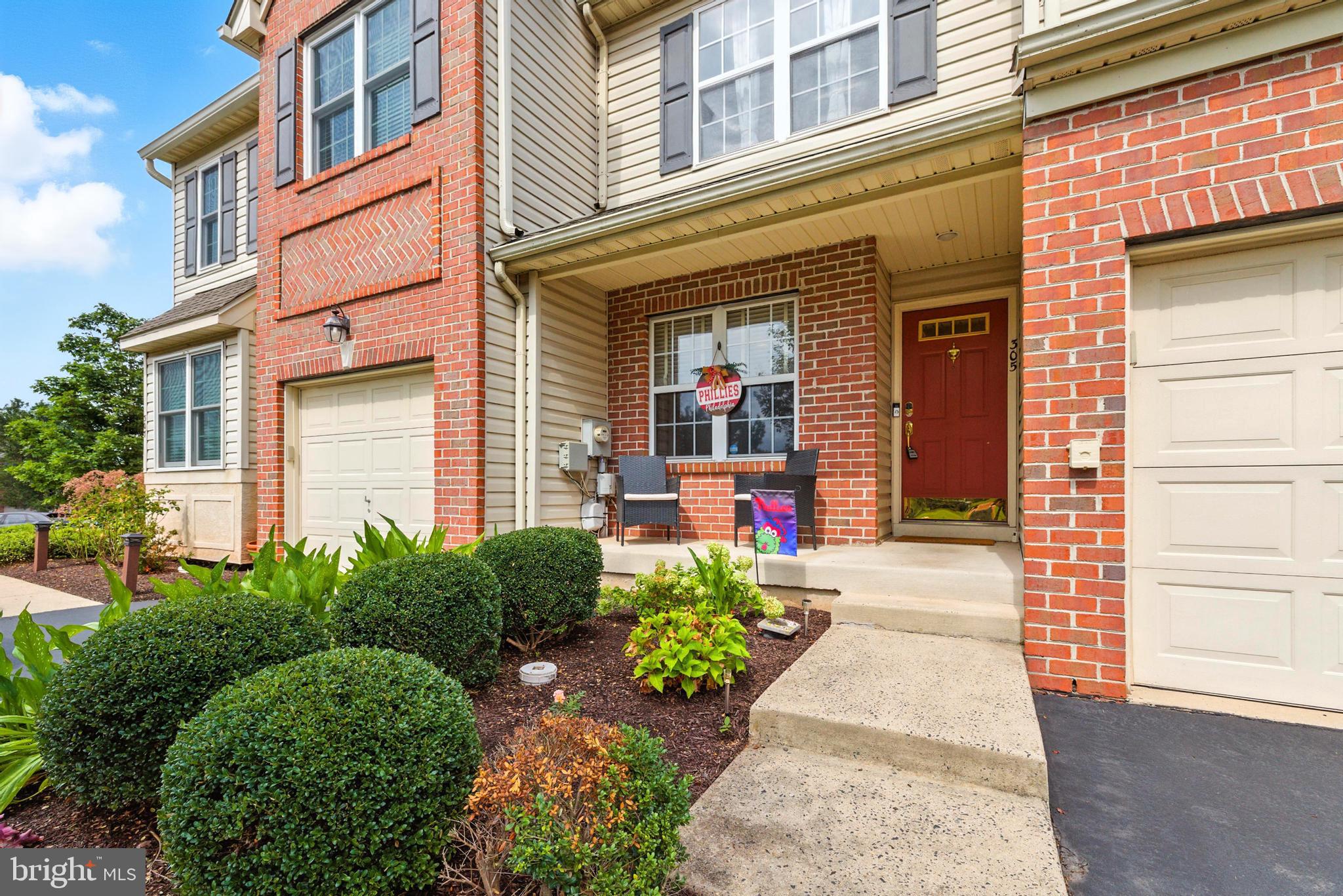 Welcome to the desirable Belcourt Manor Community. This well-maintained home is move-in ready, ideal for relaxation and entertainment. Step inside to a welcoming open floor plan that effortlessly connects the living, dining, and a private office. The living area impresses with its stylish accent wall, A gas fireplace with a stone surround and wood mantel adds warmth and charm, making it the ideal spot to unwind. The kitchen seamlessly extends to the private deck, perfect for hosting outdoor gatherings or simply enjoying serene green views. Rich hardwood floors throughout the first floor add a touch of sophistication, Ascend the elegant staircase to the second level, featuring generously sized bedrooms. The master bath offers a cathedral ceiling, with a spa like soaking tub and shower for ultimate relaxation, and a huge walk-in closet complemented by a convenient hall bath and laundry room. The finished third-floor loft serves as a versatile space for a home office, playroom, or fourth bedroom.
Enjoy expansive green views from the back deck and or walkout basement patio. This home is in a prime location just minutes from the Lansdale turnpike exit, shopping centers, and access to Harleysville walking trails, perfect for a healthy lifestyle. A must see!