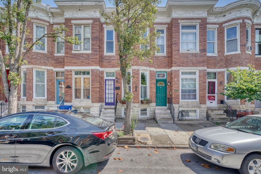 A beautifully renovated home located on one of Riverside's most desirable blocks. A quiet cafe-lit street, walking distance to restaurants, bars, and coffee shops. This home has the perfect mixture of charm and modern updates. Original hardwood flooring greets you as you enter, followed by fantastic natural lighting from the large front windows.  Kitchen features stainless appliances, quartz countertops and generous counter space and cabinets.  Property features generous sized closets and storage spaces, unique built ins and several options for work from home office space.  Basement has both options for storage and living area.  Roof top deck offers water views, Riverside area, and downtown.  Conveniently located near I-83 and I-95, shopping, services, and restaurants, as well as Fort McHenry.