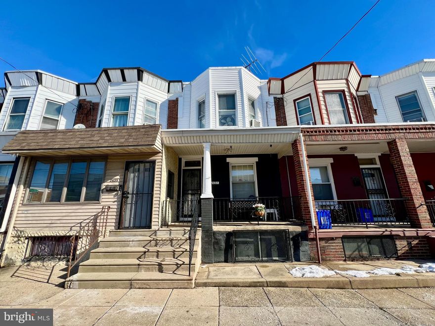 Welcome to this spacious Row/Town Home on a very wide 2-way street in the Elmwood Park section of Southwest Philadelphia! This property is located only a few blocks away from the LARGE & BRAND NEW Amazon Distribution Center! Take advantage of the opportunity before it's gone! This Property has 3 Bedrooms, 1 Full Bathroom, Front Porch & fenced in Backyard! This property has plenty of natural lights to help save on energy! Enter into a good sized front porch! Then you'll enter into a spacious living room with a carpets extending all the way through to the nice size dining room.  There's a good-size eat-in Kitchen with white cabinets, & laminate floorings. Behind the kitchen is a laundry room. Then you'll enter into a spacious backyard that is fenced in. Upstairs features 3 good sized bedrooms with ample closets! All of 2nd floor also has carpets all throughout! Main Hallway Full Bathroom on 2nd floor has laminate floors, tile walls, single vanity, toilet & tub! There is a full unfinished basement that is very spacious for storage! Property is being sold in strictly AS-IS Condition! Trash will not be removed from the property prior to Settlement. What you see is what you get in the property. 

Rents around this area are about $1,300-1,550/month. Why rent when you can own this house for much less than the rents around the area? Septa bus / trolley stops & public transportation are easily accessible in the area! Septa bus / trolley stops & public transportation are easily accessible in the area! Close to supermarkets, stores, gyms, restaurants, parks and minutes from Penrose Plaza Shopping Center! Easy access to all major highways! Minutes away from Philadelphia's International Airport, Philadelphia's Auto Mall, Drexel University, University of the Sciences in Philadelphia, University of Pennsylvania, Center City, Sports Complex, Xfinity Live Entertainment & Penns Landing! PRICED VERY COMPETITIVELY TO SELL!! GREAT for First-Time Homebuyer who can put in some sweat equity or Investor!!! Get an offer in quickly before it's gone! Many First-Time Homebuyer's Programs available that can help you save! Available mortgage financing w/ very low down payment!! There is a $5K FREE Grant Program & a $3K Lender's Credit Program for First-Time Homebuyer (if qualified)! Limited Time Offer Only!!! Ask me how!