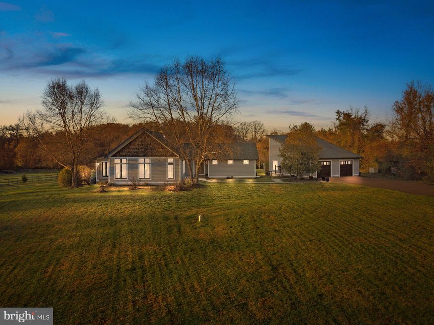 BY APPOINTMENT ONLY. One of a kind Icelandic minimalism meets Montana Ranch!  Get away from it all. Bring  your horses, dreams of country living & organic farming! Hardiplank clad clean lined contemporary exterior design blended with super cool rustic interior architectural features, Cathedral  ceilings, Wood beams, amazing views of the gentle pastures from every window.  Incredible Flagstone Flooring with 4 zone radiant heat throughout! 6 Stall Barn with plumbing & Electric.  Custom Tulikivi Fireplace with pizza oven! Unexpected custom details abound from pillar to post. Main Level Laundry Room. Basement is unfinished and runs the full footprint of the home offering loads of storage, it also has a full egress window and a bathroom rough in.  Detached Garage with separate living quarters, including full bathroom. Flat 12 acres with fenced sections perfect for riding rings.  Large Fenced Garden area containing apple, pear and peach trees. Convenient location to Rachel Carson Conservation Park & Trails, Horse back riding, farms, and quick access to Rte 650 & 97 for easy commuting. This home offers a unique and tranquil living environment that is rare and unmatched anywhere else in Montgomery County.  By appointment only, listing agent must attend. Please do not drive up driveaway without an appointment.