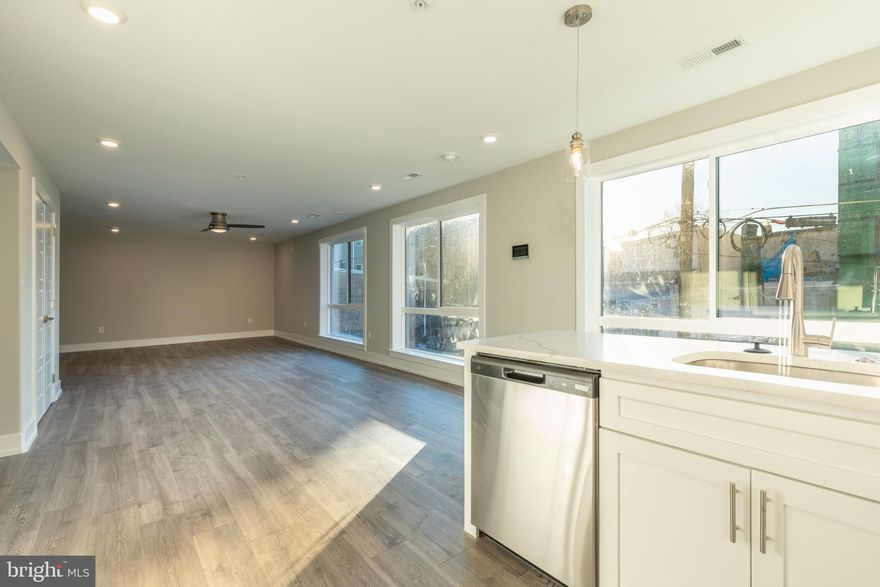 Welcome to 2517 N Hope St (Unit #4). These units are located in one of the hottest growing areas of Philadelphia! This beauty has the most spacious units and open floor plans you will see. This spacious unit features 2 bed 2 full bath unit with a communal roof deck and amazing views. Plenty of storage and closet space throughout. Unit includes in-unit washer/dryer, open concept living/kitchen, stainless steel appliances and quartz countertops. It comes with all the extras as well, from surround sound built in speaker system, to smart thermostat and security system. New construction all up and down the block. Over 200+ new construction units either completed or currently under construction within a 3 block radius. Public transportation and the EL station is a few blocks walk and the Waterloo park is close by and being fully renovated by the City. Come see for yourself! Call for more info.