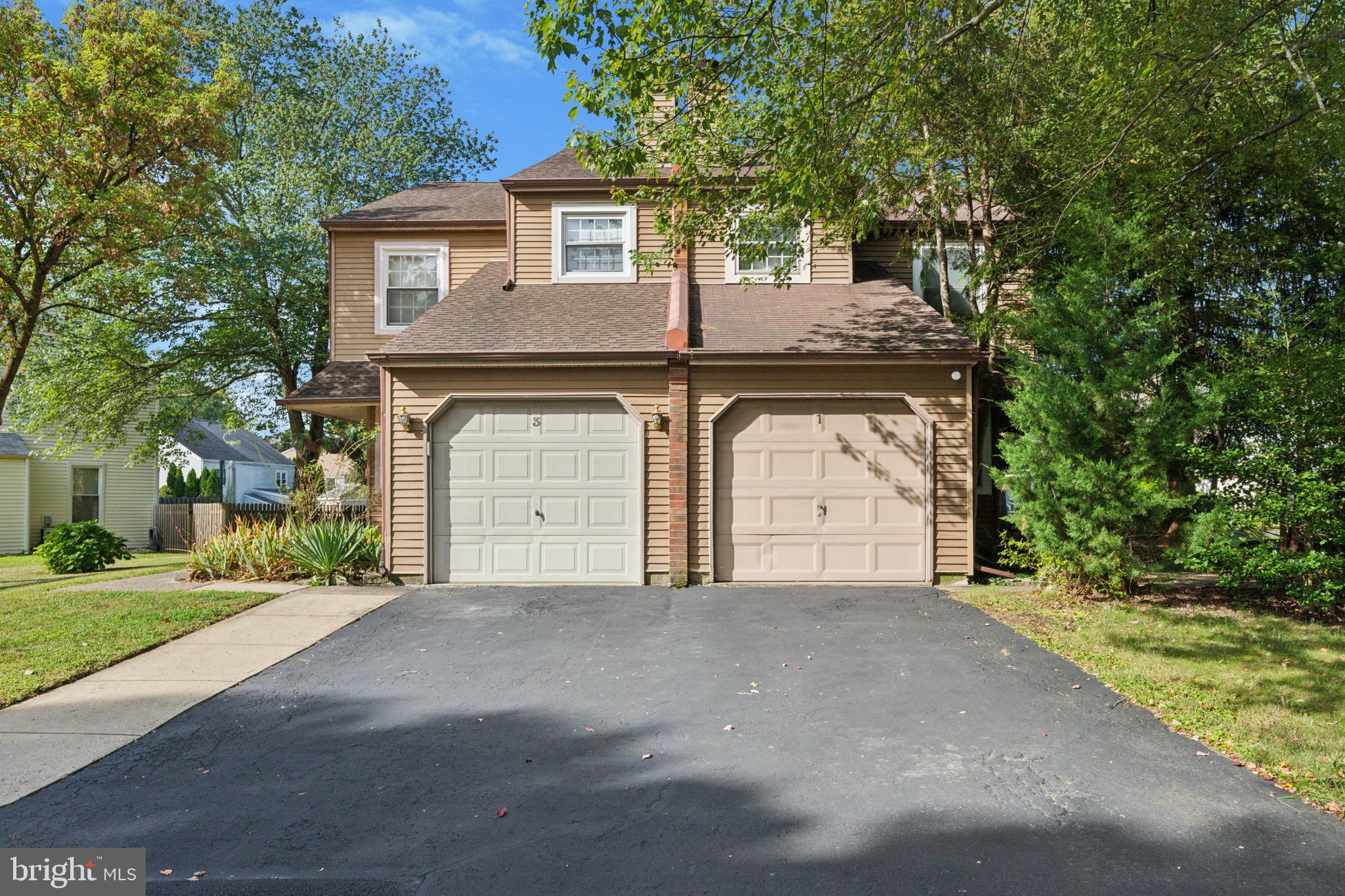 AVAILABLE IMMEDIATELY! Doylestown Borough! The Sandy Ridge Twins. Across from the Aldie Mansion on Old Dublin Pike is a quaint community of three tucked-away streets. The largest model twin home is being offered for the 1st time. The original owners chose this lot and location. Walk into a spacious living room w fireplace and hardwood flooring which extends into the dining room and kitchen. Highlighting the kitchen are stainless steel appliances, upgraded cabinetry and counters, and sliding glass doors to a private paver patio and rear yard. Completing the first floor is also a powder room and laundry area. Upstairs is the primary bedroom with large walk-in closet and private bathroom, two more spacious bedrooms, and a hall bath. On this upper level, there's pull-down attic access. The basement is finished with a separate storage room. This home is move-in ready! There's a one car garage with a side entrance. Located within walking distance to Doylestown Shopping Center. Enjoy the Borough's restaurants, shopping and entertainment. Low quarterly association fee. Central Bucks School District.