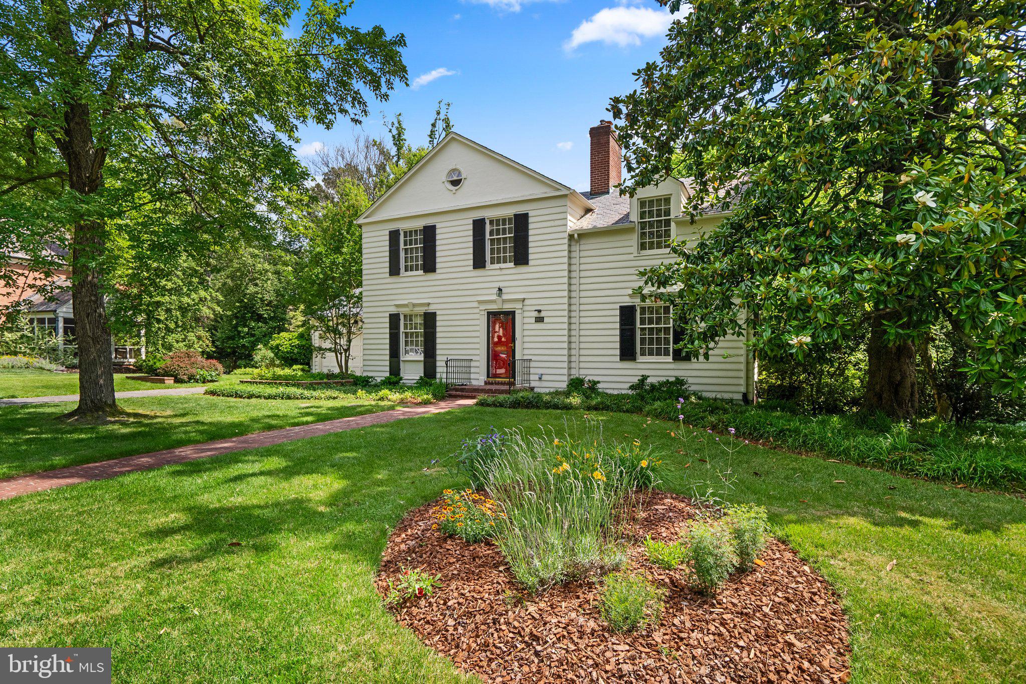 Look no further....this house has it all!! Situated on an ideal street in the highly desirable community of College Heights Estates, the attention to detail is unsurpassed. This custom built, center hall Colonial has been thoughtfully updated and wonderfully maintained! It sits on a lovely landscaped lot with a rear flagstone patio and offers a 2-car, front load garage, 2 front entrances and a slate roof. A generously sized entry foyer welcomes you into the home and provides access to the spacious living room with brick surround gas fireplace and custom built-ins, a light-filled sunroom with access to the rear patio and yard, a generously sized formal dining room, a fully equipped eat-in kitchen with SS appliances and corian countertops, a laundry area complete with built-in cabinetry, W/D and rear access, and entrance to the front yard and garage as well. A first floor office with custom built-ins and a powder room makes working from home enjoyable. The upper level features a primary bedroom with walk-in closet and ensuite bath, three additional bedrooms (one is currently being utilized as a second office) and a hall full bath. The recently finished lower level features a large recreation room with built-in wet bar, a full bath and rear access. The utility room provides loads of storage/workspace and could be sectioned off for additional finished space. Beautiful hardwood floors, recessed lighting, custom cabinetry and shelving, chair rail, crown molding and so much more make this a wonderful choice for your new home. The University of Maryland College Park Campus, the College Park Metro, the PG Metro, Riverdale Station and Riverdale Town Park (featuring Burtons, Denizens, Golds Gym, Whole Foods, Riviera Tapas, Banana Blossom Bistro, Farmer's Market and so much more) are easily accessible as are trails for biking, hiking and outdoor entertaining. Major transportation routes (495, 50, 295) and the Marc train add to easy commuting. Hurry!