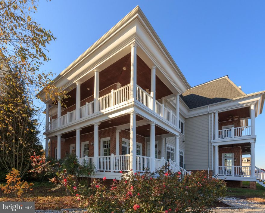 Experience true luxury in this magnificent Chestertown waterfront residence.   Gleeming hardwood floors, high ceilings and well-appointed architectural detail accent the main level open floor plan outfitted with a great room that includes a grand foyer, formal seating area, and living room, gourmet kitchen, and dining space.  The wrap-around porch affords more room for entertaining while the surround sound system adds to the acoustic ambiance.  In addition to unobstructed expansive views of the Chester River, the large and ample windows provide an abundance of natural light that tastefully compliments the sophisticated paint scheme enjoyed throughout the home. Take the elevator or the stairs and retreat to the master bedroom suite where you can enjoy a bubble bath in the Jacuzzi tub while watching your favorite program or a nightcap in front of the fireplace or out on the private balcony.  *  Guests can retreat to the en-suite just down the hall.   The third level, which can also be accessed by the elevator, features two bedrooms and a jack & jill bathroom.  These rooms currently serve as an art studio and office.  *   Located in Chester River Landing, one of Kent County's most coveted waterfront communities,  homeowners enjoy elite privileges with the peace of mind of having low maintenance, which certainly compliments an enthusiastic and active lifestyle.   *  114 Little Harbor Way is one of the few with a deeded boat slip offering 4' mlw, detached garage and private off-street brick parking spaces for 2 vehicles.  *   NOTICE TO BUYERS:  Total Finished Square Feet - 3,406, Property Taxes - $8,051.40 + Town Tax - $2,982.00.