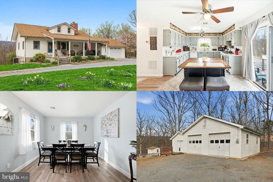 This inviting property offers a thoughtful blend of indoor comfort, outdoor enjoyment, and exceptional flexibility in a peaceful Cross Junction setting. A welcoming front porch sets the tone for relaxed living and provides a pleasant place to unwind or take in the surrounding views. Inside, the combination living and dining area creates a functional and adaptable space that works well for both everyday routines and gatherings, offering flexibility for a variety of furniture arrangements and uses. Outdoor living is a highlight of the property, featuring an above-ground pool that adds seasonal enjoyment and a perfect spot for warm-weather relaxation or entertaining. An attached garage provides convenient everyday parking and storage, while the huge two car detached garage expands the possibilities even further, ideal for additional vehicles, equipment, or hobby space. A shed shop and a separate utility building offer even more room for tools, projects, or storage, making this property especially appealing for those seeking space to work, create, or stay organized. With its mix of comfortable living spaces, multiple garage options, versatile outbuildings, and outdoor amenities, this property delivers a unique opportunity to enjoy both functionality and lifestyle in a tranquil Cross Junction location. Photos may be virtually staged