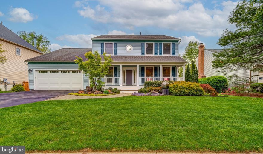 All offers will be reviewed on Monday 5/5…No rent back needed…Welcome to this beautiful recently remodeled single-family residence in the highly sought-after Potomac Crossing neighborhood. Situated on a family-friendly double cul-de-sac street with no through-traffic, this 4-bedroom, 3.5-bath home offers 3,800 sq. ft. of elegant interior living space, blending sophisticated transitional interior design elements that include Kraftmaid Shaker-style maple cabinetry throughout, natural stone and quartz surfaces, fresh paint, wainscoting, crown molding and solid red oak floors. From the moment you arrive, the charming paver walkway leads you past beautiful foundation plantings to the fully-covered front porch that is clad in the highest quality Trex to create a welcoming first impression. Upon entry into the house, you will greeted by the striking black and white oak staircase and a convenient drop-zone drawer nook that adds both function and style. Immediately next to the entryway is a spacious home office with a full wall of cabinetry offering a functional and inspiring workspace with a view to the outside. Opposite the office, the formal living and dining rooms are enhanced by elegant molding and crystal lighting fixtures. The gourmet kitchen is a chef’s dream featuring cabinetry with soft-close drawers and doors, slide-out shelving, two pantries and champagne-colored hardware, softly-veined quartz countertops, timeless white subway tile backsplash, KitchenAid stainless steel appliances, a trio of stylish mercury glass pendants and recessed LED lighting. The multi-purpose sun-filled alcove is perfect as a space for growing potted plants and herbs and also provides extra seating or serving space for gatherings of family and friends. The large center island is extended to include a custom reclaimed solid oak breakfast table with additional cabinet storage underneath. Step outside the French doors to the open Trex deck, perfect for grilling and outdoor gatherings, overlooking mature trees for privacy. Opposite the breakfast area is an inviting family room with a soaring 13’ beamed ceiling, a feature wall of reclaimed solid oak paneling, and a wood-burning fireplace with a custom Shaker-style mantel, silver travertine stone surround, and solid granite hearth. Two sets of Andersen sliding doors provide access to the screened-in deck with solar and privacy shades. A half bath with a quartz countertop and marble tile completes the main level. Upstairs, the large primary suite features two closets and a two-room en-suite bath. A charming sliding door adds additional privacy from the bedroom area. This beautifully designed bathroom has dual quartz-topped vanities with a tumbled marble herringbone backsplash, a glass tile accent wall, porcelain tile flooring, mirrored recessed medicine cabinets, loads of cabinet storage, and modern lighting. Three additional bedrooms share a beautifully remodeled hall bath, complete with a quartz countertop, recessed medicine cabinet, glass accent tiles, and porcelain tile flooring. A convenient upstairs laundry adds to the home’s practicality. The fully finished walk-out basement offers incredible versatility, featuring three flex spaces, one of which has a stunning stacked stone accent wall, an electric fireplace and contemporary wood mantel, a full stone-tiled bathroom, a secure fire and storm-resistent safe room, ample storage, and LED lighting. Step outside to enjoy the paver patio with a retaining wall and firepit in the fully-fenced backyard. For added peace of mind, major systems have been replaced and well-maintained: roof (2012) with a 40-year transferable warranty, HVAC (2012) serviced twice yearly, and the hot water tank (2017) has been flushed quarterly. Numerous windows as well as all exterior doors (front entry, sliders and French) have been replaced. Community amenities, including an outdoor pool, seven playgrounds, two basketball courts  and  miles of walking trails.