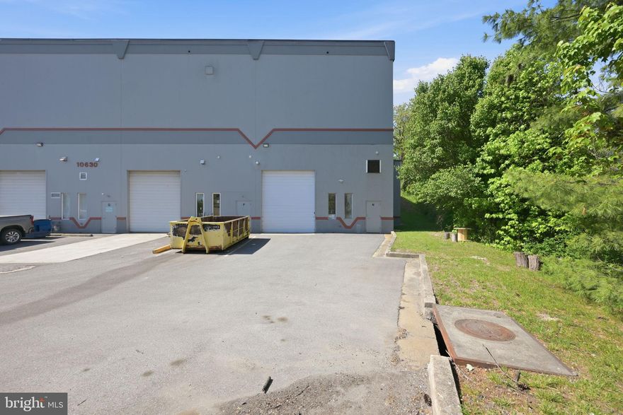 Prime commercial/industrial opportunity in an ideal central location with quick access to Route 1, Route 32, and the BW Parkway. End-unit location provides easy access, excellent functionality, and abundant parking. Features include spacious office area with display window, well-maintained restroom, and clean, move-in-ready condition throughout. Excellent setup for showroom, office, service, or light industrial use.