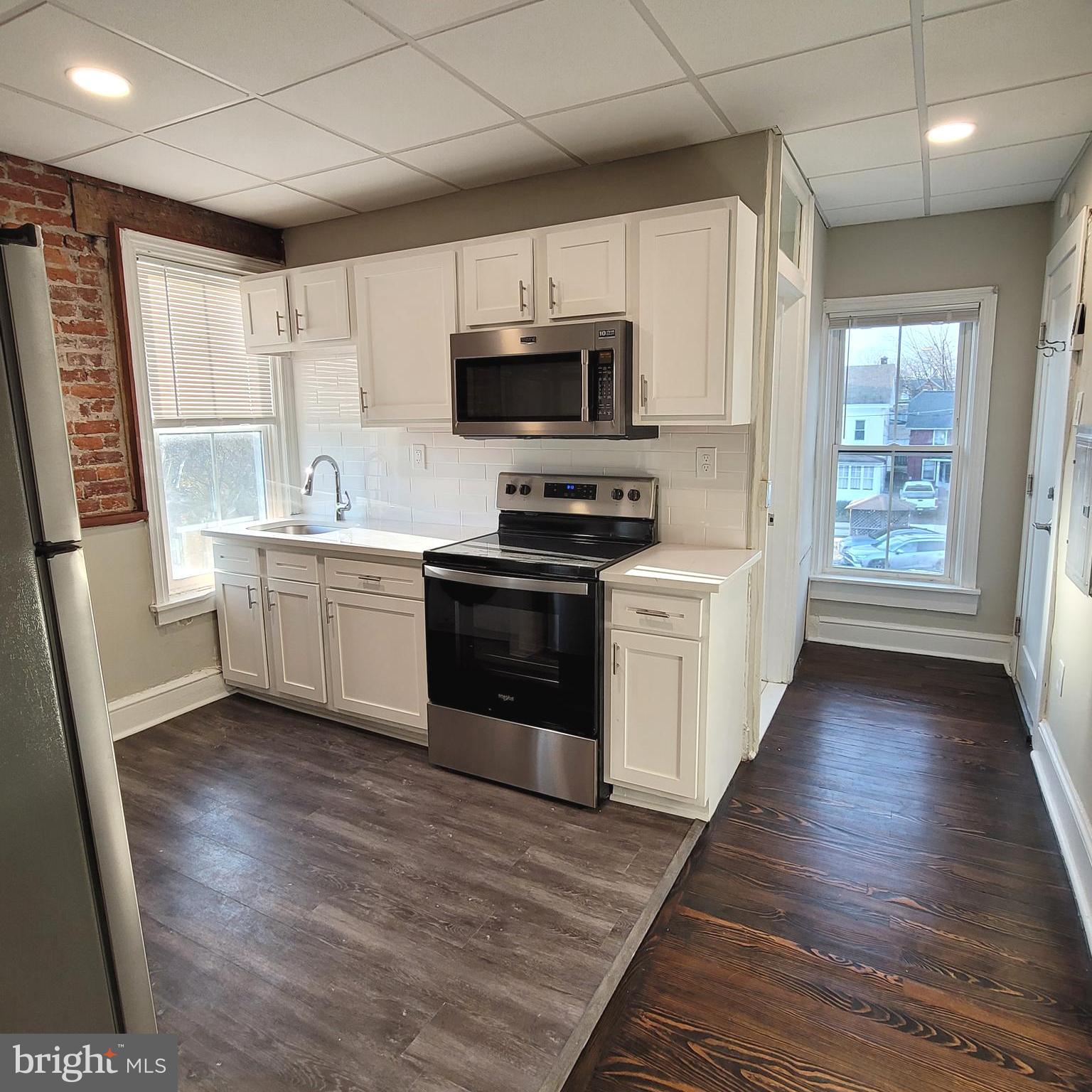 Welcome to 339 Main St in WONDERFUL Royersford! This great light and airy 1 bedroom/1 bath apartment sits right along Main Street and you'll be in the middle of everything Downtown Royersford has to offer!!! This charming and spacious apartment has exposed brick, refinished hardwood floors, recessed lighting, water softener, granite countertops, stainless steel full-sized appliances, washer/dryer combo and a HEATED towel rack in the bathroom!!!! Also, for your comfort, this unit has mini-split wall systems, so you can customize your heat and AC in each area. All of this and you will be within minutes from the Schuylkill River Trail, Victory Park, the public library, and Rt 422. This apartment comes with 1 reserved parking spot in our parking lot. Schedule your showing now and make this apartment YOURS!!! This is a cat friendly apartment!
UTILITIES: Residents are responsible for all utilities. Electric (PECO) needs to be placed in the resident's name. Water/Sewer will be billed directly to each unit.
PETS: Cats will be accepted with an additional monthly pet fee. Two pet max $50 (1) $100 (2). NO DOGS.