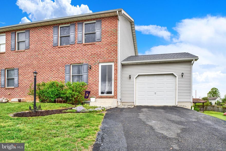 Brick Duplex on 1/4 Acre Corner Lot. Move-in ready home has 2 bedrooms and 2 full bathrooms, main-level laundry with washer and dryer. Brand new roof and heat pump!!!  Open, spacious kitchen has stainless steel appliances and walks out to large deck and backyard. Full unfinished basement allows for additional rooms or storage. Not far from 81 or amenities!