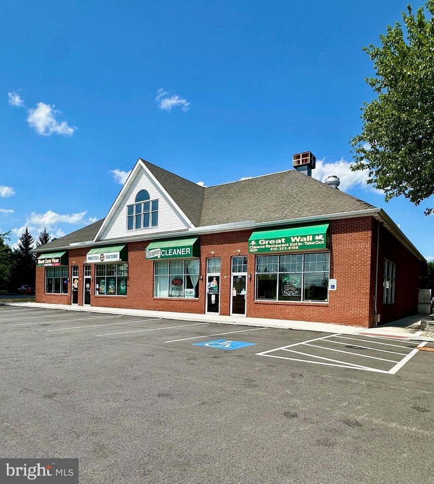 Great location for your office or business in growing New Hanover Township!  Good mix of tenants from professional, office and food.   Great signage  and visibility along  well traveled Swamp Pike as well as major roads.