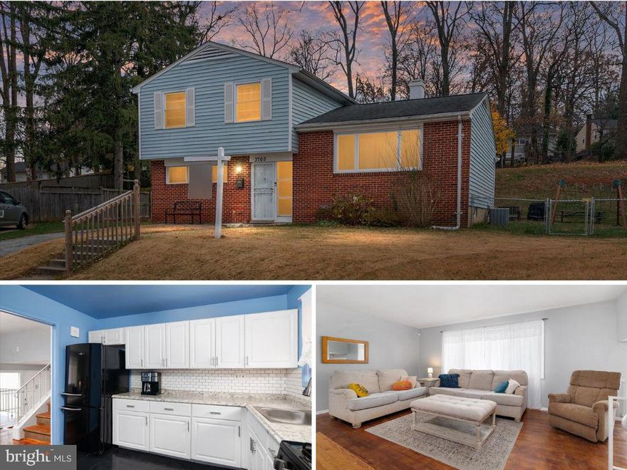 Wonderful Home centrally located on Cul-De-Sac is Available Now!!!  This 4 Bedroom, 1.5 Bathroom Split Level Home offers over 1,600 Square Feet of Living Space with Beautiful Wood Floors & LVP throughout.  Features of this Home include a Main Level Bedroom, Two Living Rooms, Kitchen with White Cabinet Doors & Countertop with Subway Tile Backsplash & Beautiful Black Appliances, Fully Fenced Large Backyard, Storage Shed with Electric, Patio with plenty of Seating Space, and So Much More!!!   Conveniently Located Minutes from Baltimore, Towson, Timonium, and Columbia.