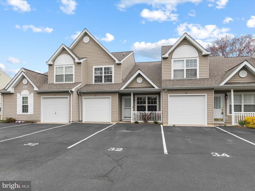 Discover your dream condo in Rehoboth Beach under 400k! This stunning home welcomes you with a breathtaking two-story living room, creating an inviting and comfortable atmosphere from the moment you step inside. The flexible floor plan offers plenty of space for a dining area and a home office on the main level. With fresh paint and upgraded flooring on the first floor, this property is move-in ready!  The spacious primary bedroom features a private ensuite bath, your retreat after a day by the beach. Enjoy the convenience of a main floor laundry and an attached garage, perfect for your car or extra storage. 

Step outside to your private concrete patio—a perfect spot for sunbathing or hosting summer gatherings. Plus, parking is a breeze with two assigned spaces and ample guest parking available.

Ideally located along Route 1, you’re just minutes from the iconic Rehoboth Beach Boardwalk! Experience the best of coastal living with tax-free shopping at Tanger Outlets, fine dining, entertainment options like movie theaters and mini golf, water parks, and more. Whether you're looking for a vacation getaway, an investment opportunity, or a year-round home, this condo has it all.  Rentals are permitted, one week minimum. 

Don’t wait—schedule your tour today and make this Rehoboth Beach gem yours!