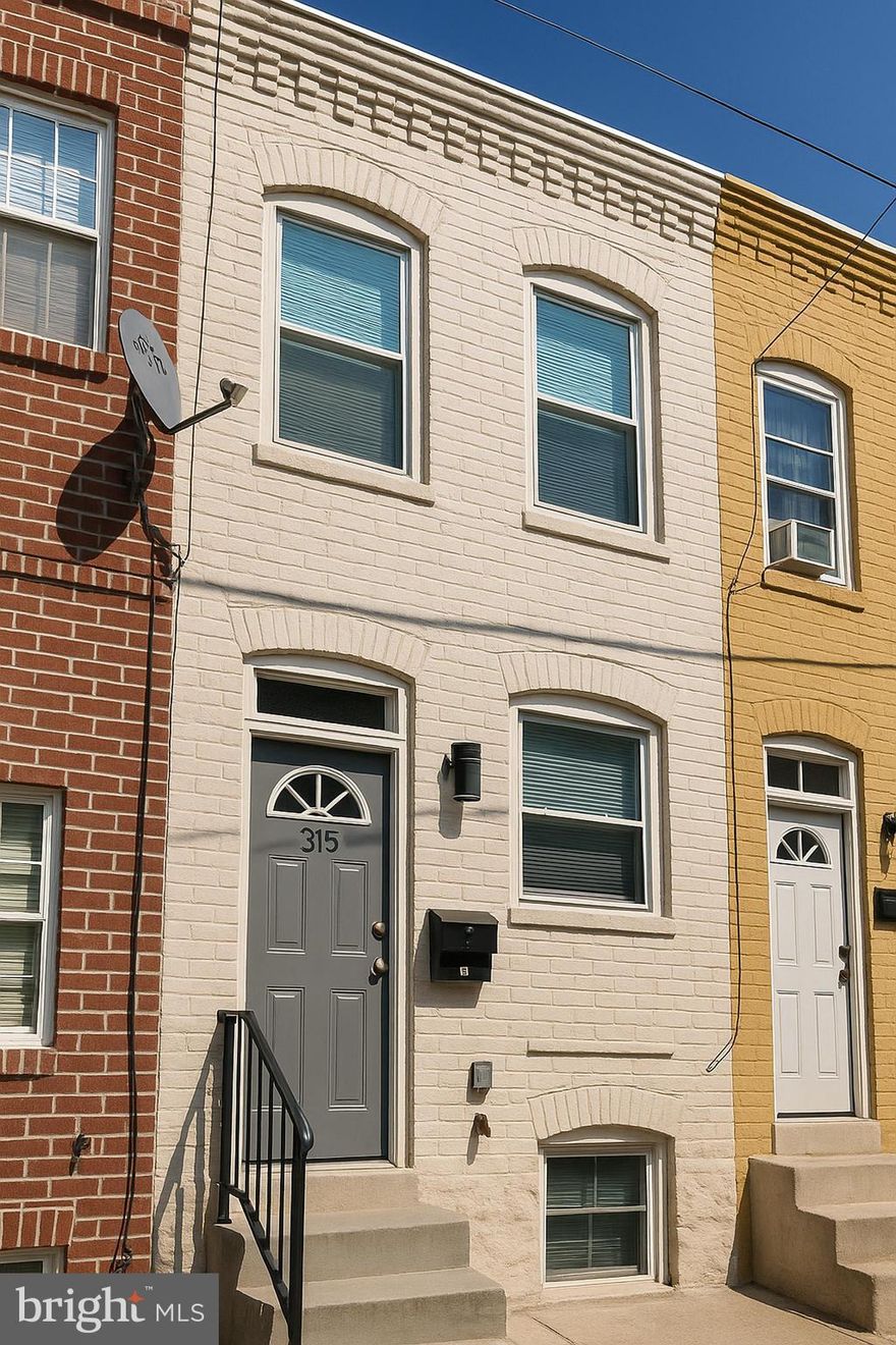 Welcome to 315 Baylis St, Baltimore, MD 21224 – Fully Renovated & Move-In Ready!

Step into this beautifully updated 2-bedroom, 2-bath apartment. This multi level apartment features a bright, open layout with  luxury vinyl plank flooring throughout, modern recessed lighting, and neutral paint tones that complement any style.

The kitchen boasts sleek cabinetry, stainless steel appliances, quartz countertops, and a full-height marble backsplash – perfect for both cooking and entertaining. Each bathroom has been completely renovated with stylish vanities, brushed nickel fixtures, and tiled showers, including a frameless glass door in the primary bath.

Two bedrooms with ample natural light and closet space. The fully finished lower level offers a versatile bonus space – ideal for a home office, guest area, or additional living space. A convenient laundry closet with Bosch washer and dryer adds ease to your daily routine.

Relax or entertain outdoors on the 2 rear deck with views over the neighborhood alley – ideal for grilling or enjoying the sunset. Located just blocks from Patterson Park, Canton Square, shops, dining, and major commuter routes.

This is city living at its best – stylish, convenient, and completely turnkey. Don’t miss it!