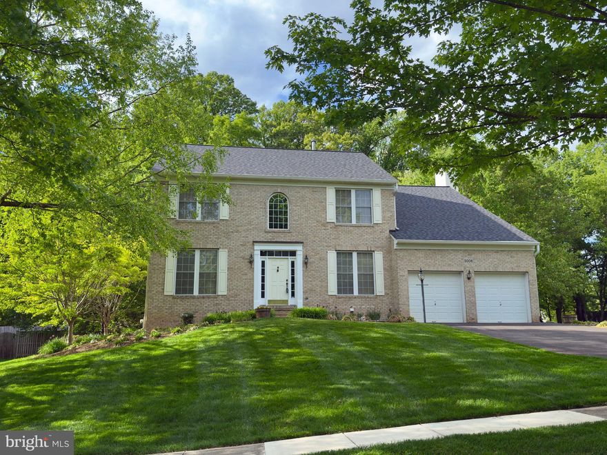 Welcome to this beautifully maintained, south-facing, four-bedroom, two-and-a-half-bath home, offering the perfect balance of space, comfort, and scenic tranquility. It is ideally situated on a gorgeous, nearly half-acre, premium lot in a cul-de-sac with picturesque tree-lined views of conserved forested areas in both the front and rear. With no future development across the street or in back, the home enjoys unobstructed natural vistas, and the expansive, flat backyard backing to trees creates a private and peaceful outdoor retreat. The lot is landscaped with Japanese maples, red maples, a river birch, peonies, and small lily pond. From the moment you step into the dramatic two-story foyer with ceramic tile flooring and chandelier above, you are welcomed by an airy, open, sun-lit feel that continues throughout the main level, where rich Canadian maple hardwood floors provide warmth and continuity. A private office with track lighting offers
an ideal work-from-home space, while the elegant living and dining rooms feature triple crown molding and recessed lighting, creating refined yet inviting areas for entertaining. The main level also includes a convenient half bath with pedestal sink and two-door coat closet. At the heart of the home, the spacious eat-in kitchen is designed for both functionality and gathering. It features upgraded countertops, a center island (with brand-new gas cooktop), abundant cabinets, a built-in desk, walk-in pantry, recessed lighting, updated double ovens, and newer refrigerator and dishwasher. These areas seamlessly open to the welcoming family room with continued maple hardwood floors, a gas fireplace, and direct access to a large wood deck perfect for indoor-outdoor living. The adjacent laundry/mudroom includes a front-loading washer and dryer, shelving, utility sink, and access to the two-car garage (with durable polyaspartic floor coating), while the newly asphalted driveway enhances curb appeal. Upstairs, the home offers four generously sized bedrooms, with ceiling fans, maple hardwood flooring throughout, including a spacious primary suite filled with natural light from extra windows and featuring a comfortable sitting area and two walk-in closets. The primary ensuite bath has a ceramic floor, separate soaking tub, linen closet, and has been thoughtfully updated within the past year with new quartz countertops and a frameless barn-door-
style glass shower enclosure. The three additional bedrooms provide ample space, closet storage, and even attic access. They are served by a full hall bath with a double vanity, tub-shower combination, and ceramic flooring. The massive, partially-finished basement offers excellent potential, with drywall, painted concrete floors, installed electrical outlets, shelving, and a bathroom rough-in. The ceiling remains open to floor
joists, allowing the next owner to customize the space to their needs. Major systems have been well maintained, including a newer HVAC and 80 gallon water heater. The home also has a brand-new architectural shingle roof. With its generous layout, quality finishes, and serene natural setting, this impressive home presents a rare opportunity to enjoy refined living with space, privacy, and convenience all in one exceptional property. The neighborhood is known for its quiet, low-traffic streets and scenic wooded surroundings, with a path providing easy walking access to a county recreation center, public library, and newly renovated Columbia Park, which includes numerous sports areas, other amenities, and a hiking trail. The location also provides convenient access to shopping, dining, and major commuter routes including Routes 29, 198, 200, and I-95, making it easy to reach surrounding areas like Columbia, Silver Spring, and Washington, D.C. Overall, the community offers a superb blend of natural beauty and
everyday convenience. ***MORTGAGE SAVINGS MAY BE AVAILABLE FOR BUYERS OF THIS LISTING.***