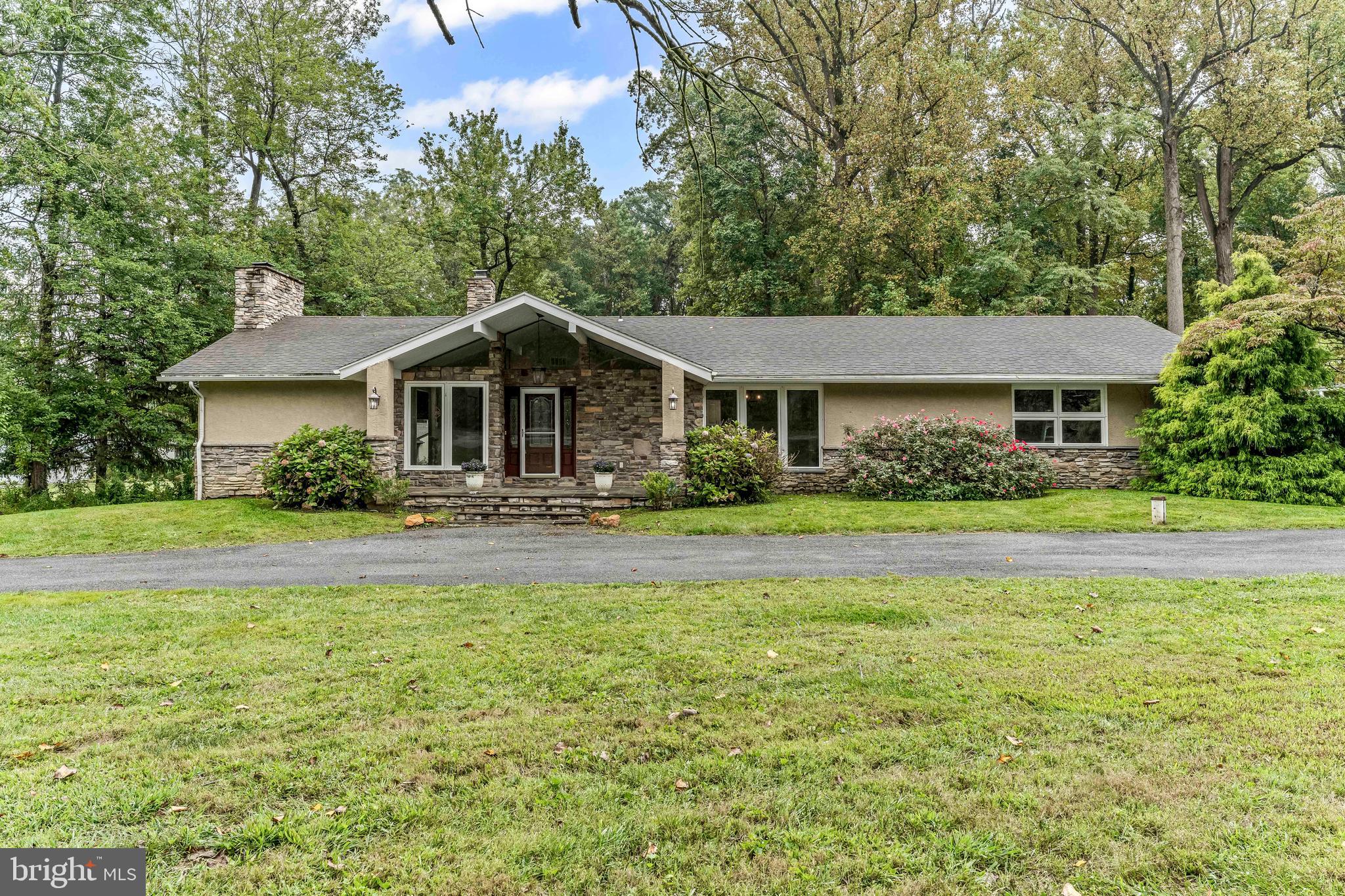 Welcome to 711 Potter Dr..... a sprawling one story ranch home in the popular Cedarcroft community....Unionville Chadds Ford School District. This 3 BR/2.5 BA/2 car garage home is situated on almost an acre featuring public sewer! Convenient location to Kennett Borough, major work routes and many parks and schools! Upon entering the home, you'll notice the vaulted entry area, beautiful hardwood flooring, the step down living room with fireplace along with the dining room area. Moving into the vaulted family room, you'll find a 2nd fireplace along with access to the kitchen which features lots of cabinetry and hardwood flooring. In the rear of the home, you'll find the bedroom wing which features a large primary suite with walk in closet and bath, plus two additional bedrooms and a full bath. Rounding out the main floor is the laundry area, a guest powder room and the attached 2 car garage. Home also features newer HVAC, an unfinished basement for storage, an oversized driveway area for plenty of guest parking and much more! Make your appointment today!