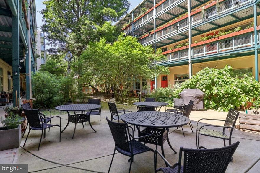 Looking for more than just a home—seeking a true sense of community? Welcome to the highly sought-after Eastern Village Cohousing Community. This vibrant, neighborly village offers far more than a place to live; it provides a warm, connected lifestyle in the heart of Silver Spring.
Discover your serene oasis in this rare and stunning one-level condo featuring 2 bedrooms, 1 bathroom, and over 833 sq. ft. of private living space. The home boasts beautiful bamboo floors and a modern kitchen equipped with granite countertops, gas cooking, and a spacious breakfast bar—perfect for any home chef.
Enjoy the outdoors in the inviting community courtyard, ideal for relaxing or entertaining. Parking is easy with on-street options and rentable public parking just steps away. The building is pet-friendly, all-age-friendly, and fully accessible.
Extensive community amenities elevate daily living. Eastern Village features a garden courtyard with a grill and fire pit, dedicated event spaces, and a rooftop garden with breathtaking park views. Indoors, you’ll find a workout room, workshop, computer room, kids’ room, game room, three guest suites, meditation room, free extra laundry rooms, library rooms, indoor bicycle storage, and multiple meeting and gathering spaces. Eco-conscious residents will appreciate the building’s solar power and geothermal heating and cooling.
Whether you’re an introvert seeking quiet green spaces or an extrovert who loves local events, this location truly offers something for everyone. Outdoor enthusiasts will love the proximity to Rock Creek Park’s hiking trails, wildlife, stables, waterside paths, and picnic areas. Meanwhile, downtown Silver Spring offers parks, community gardens, libraries, groceries, metro access, an aquatic center, fitness studios, theaters, cafés, shops, and a full calendar of live events.
Experience the perfect blend of tranquility and vibrant community living at Eastern Village. Don’t miss the chance to make this exceptional condo your home. Discover the joy of living in a place where every day feels like a retreat—schedule your showing today and step into a lifestyle that truly stands apart.